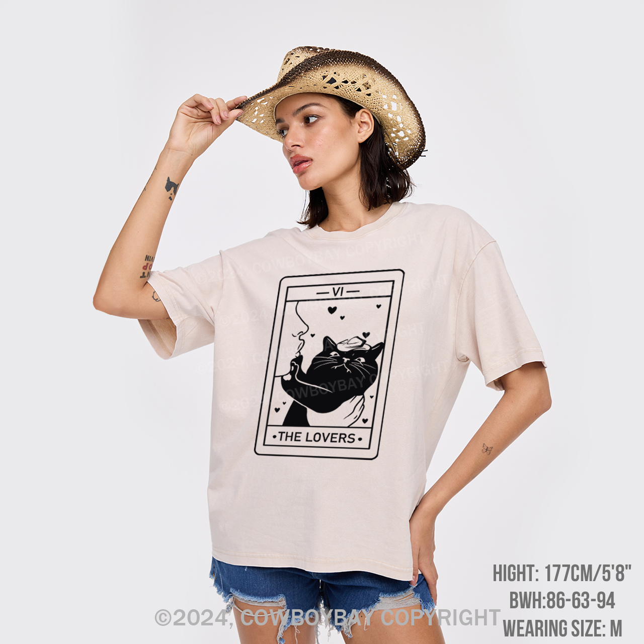 Tarot Cat Garment-dye Tees