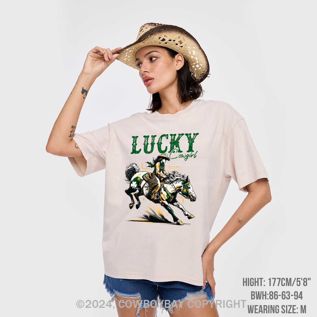 Lucky Cowgirl Garment-dye Tees