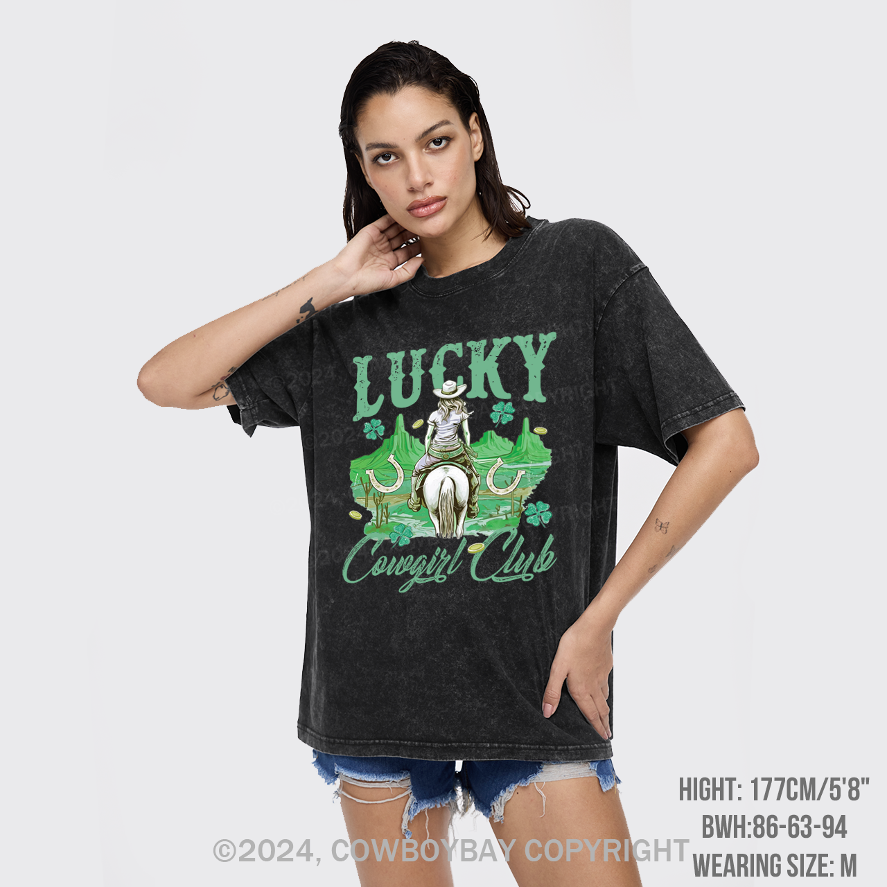 Lucky Cowgirl Club Garment-dye Tees