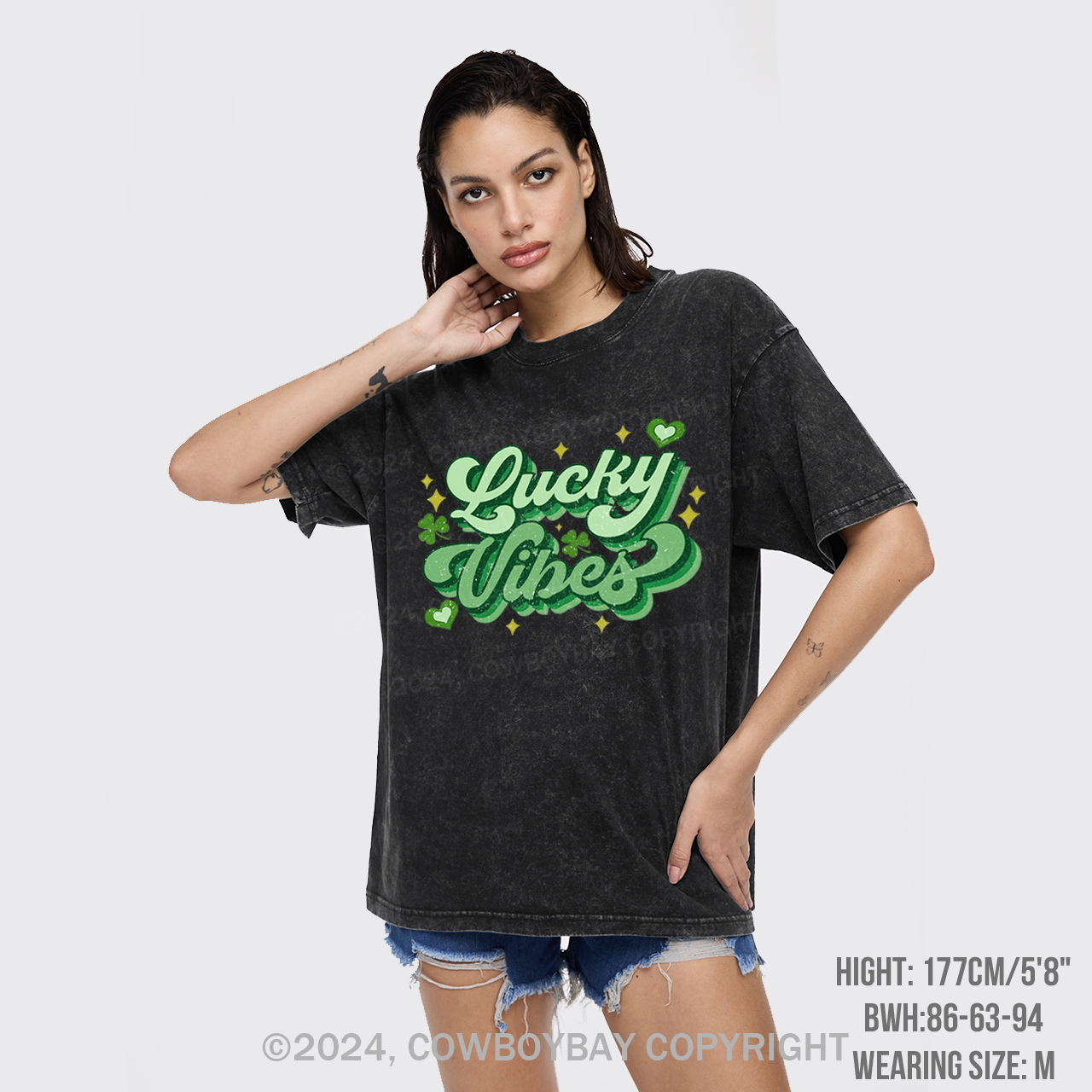 Retro St Patricks Day Garment-dye Tees