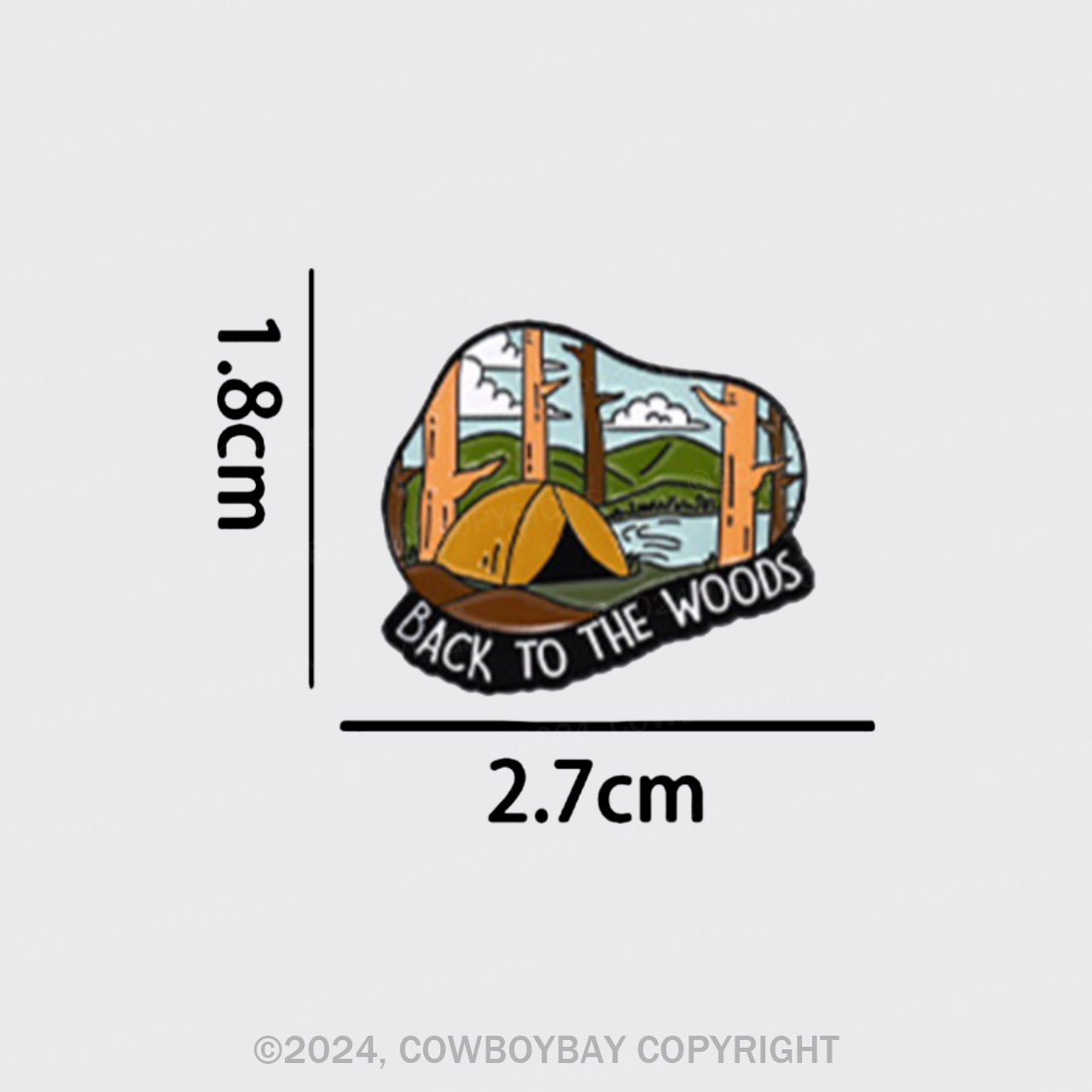 Back To The Woods_Cowboybay Pin