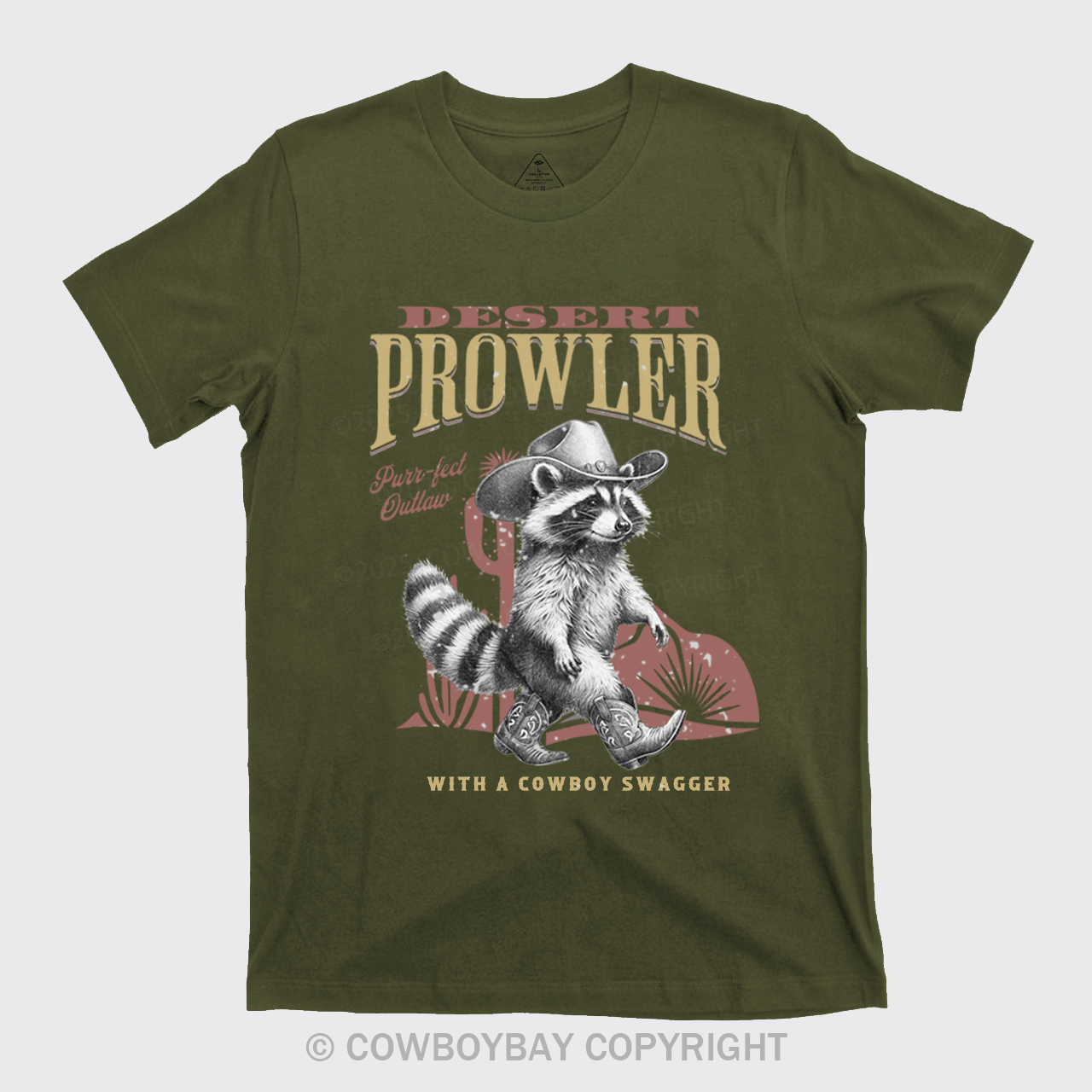 Retro Cowboy Raccoon T-Shirts