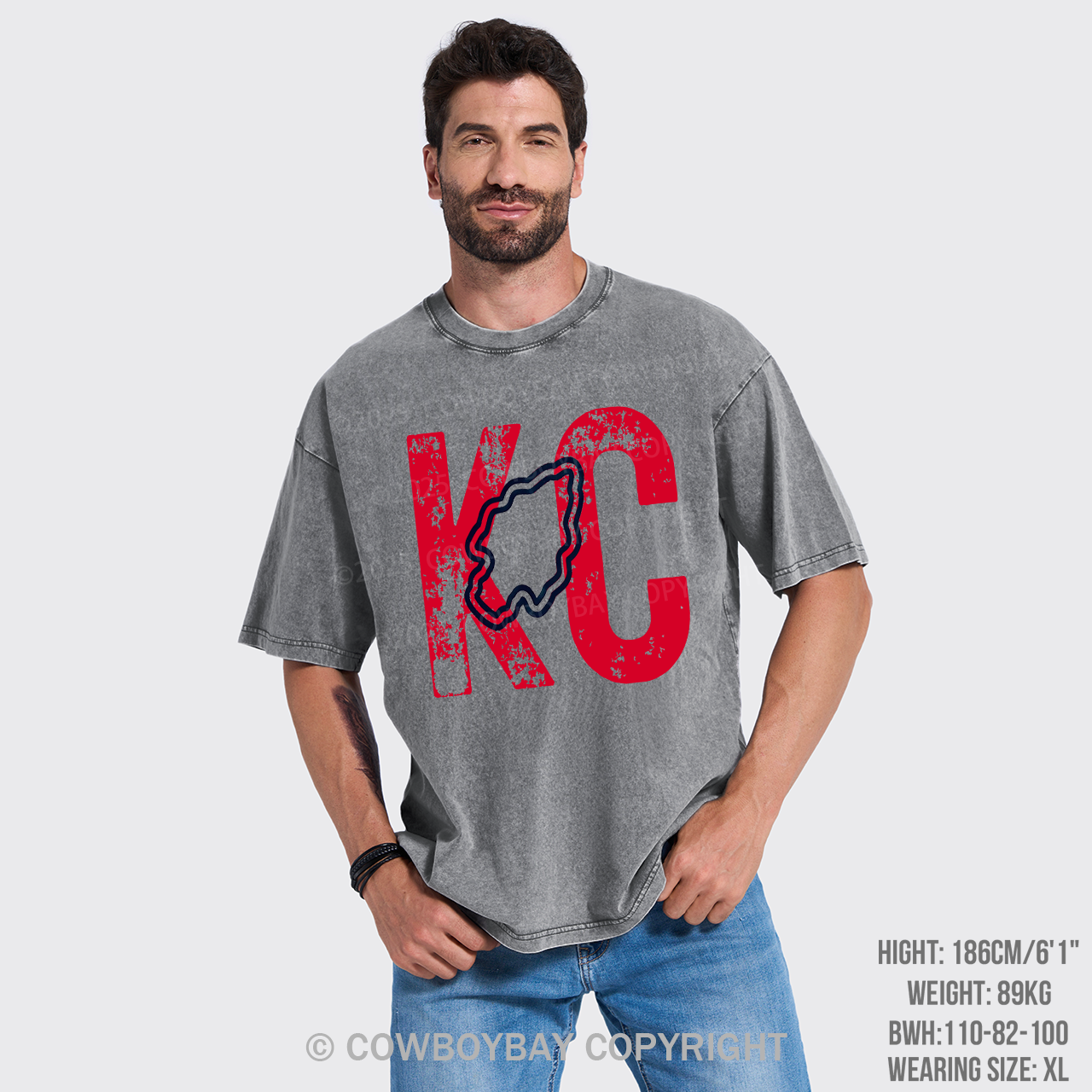 KC Football Garment-dye Tees