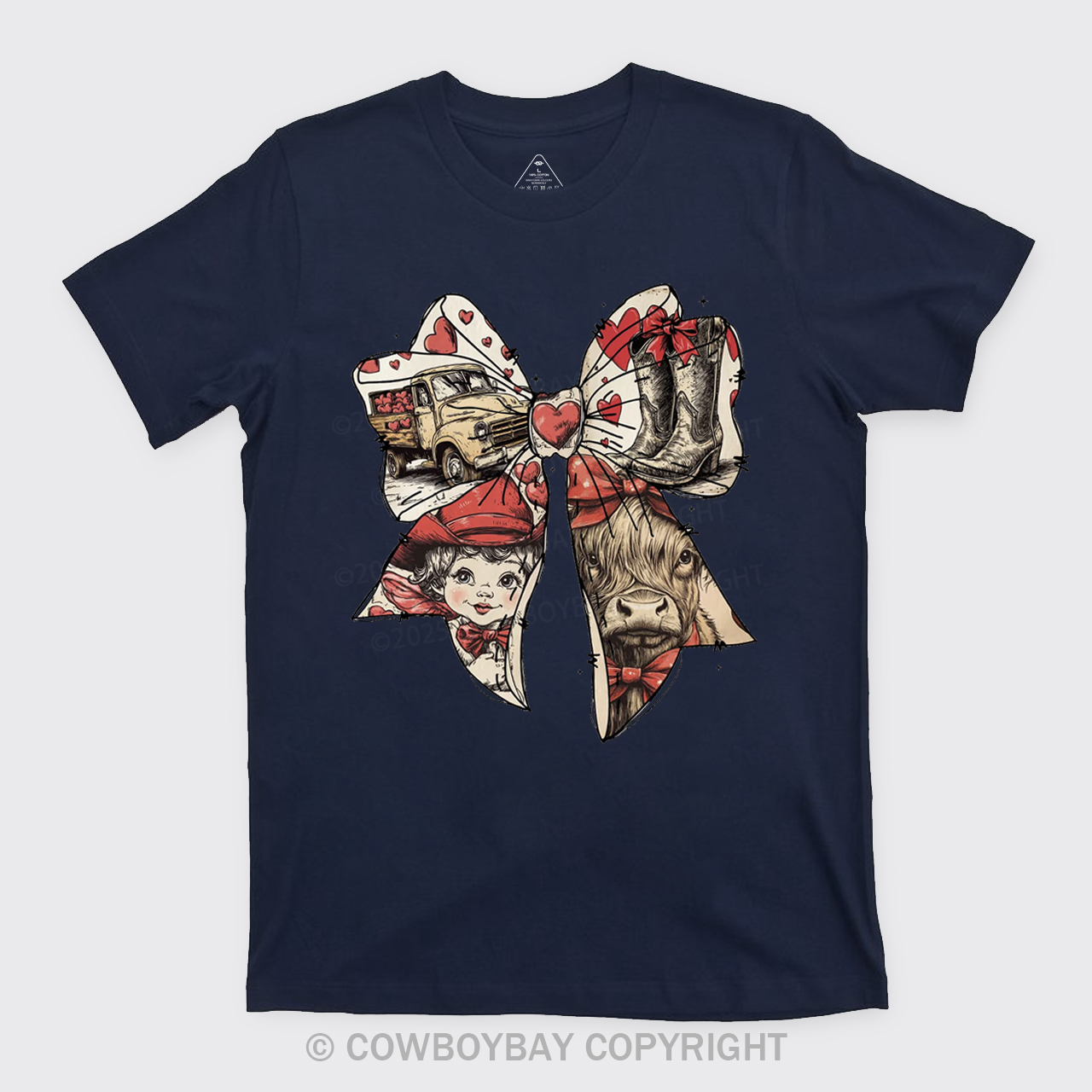 Howdy Valentine's Day Bow Coquette Cupid T-Shirts