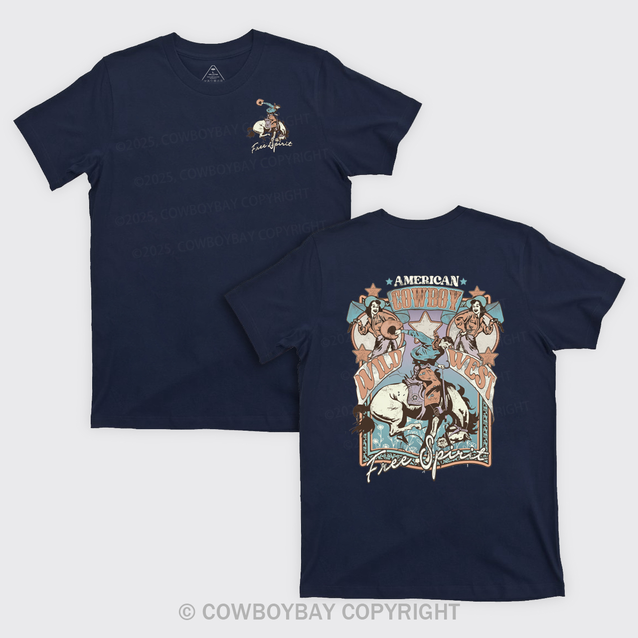 America Cowboy Free Spirit Cowboy T-Shirts