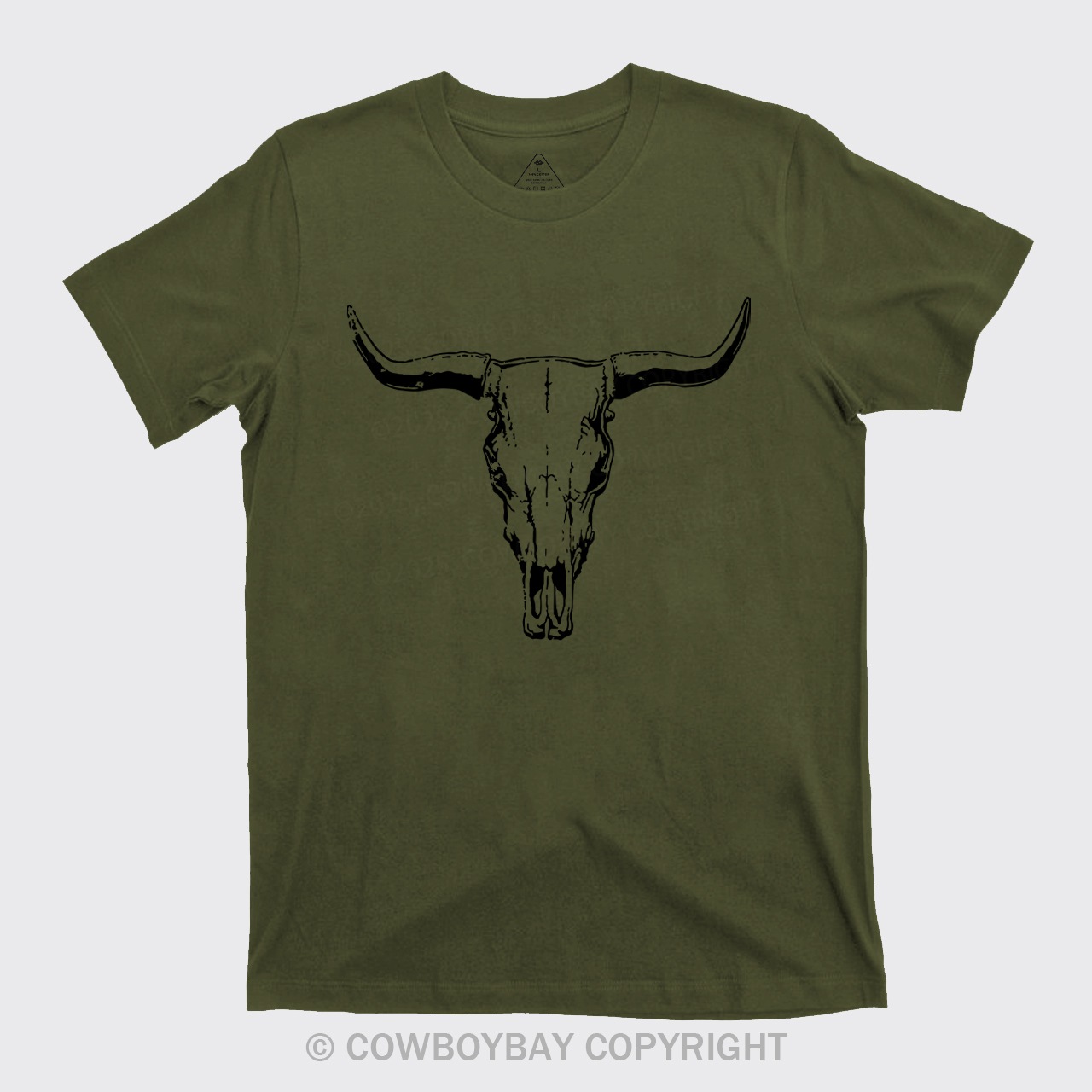 Boho Cow Skull  Western Cowboy T-shirt