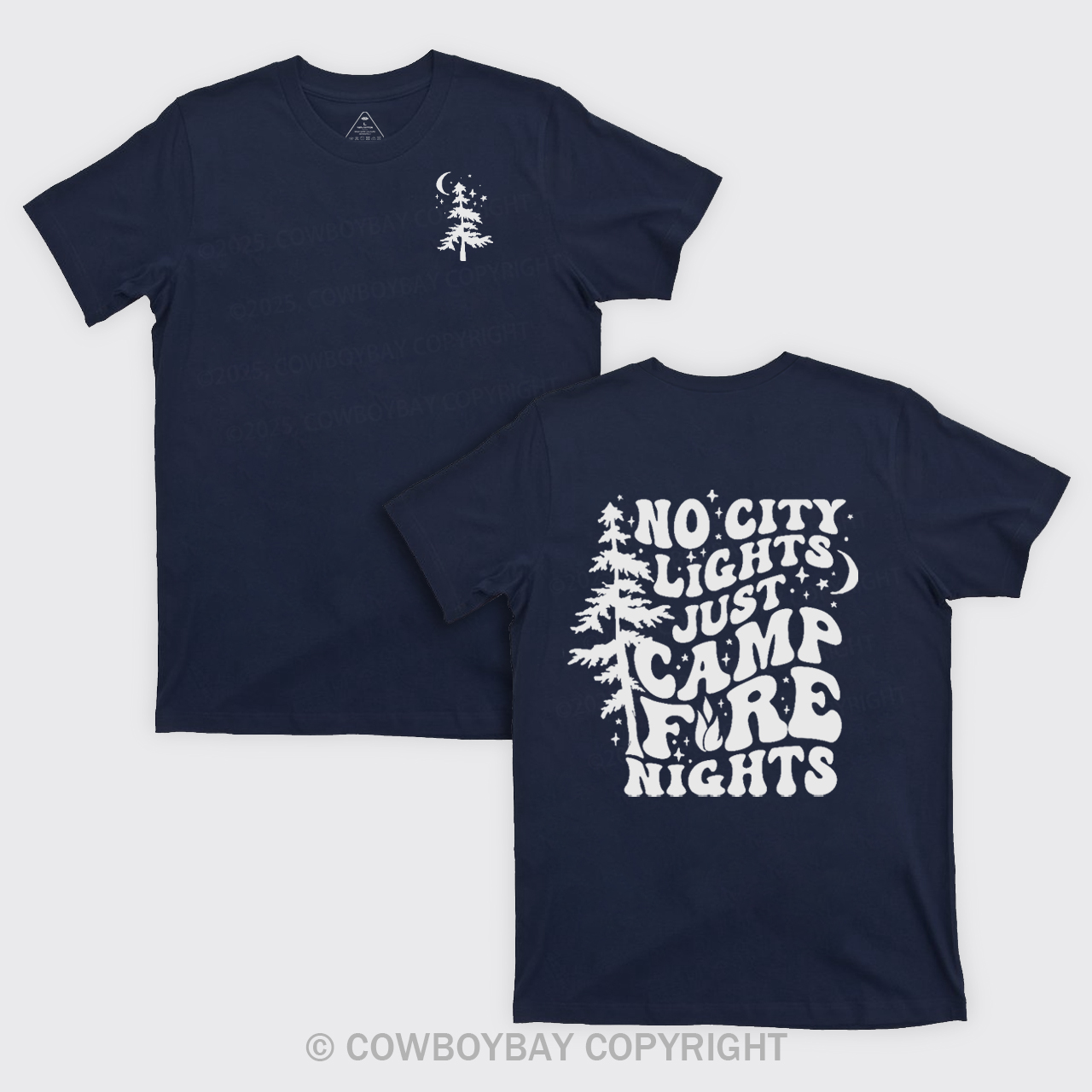 No City Lights Just Camp Fire Nights T-Shirts