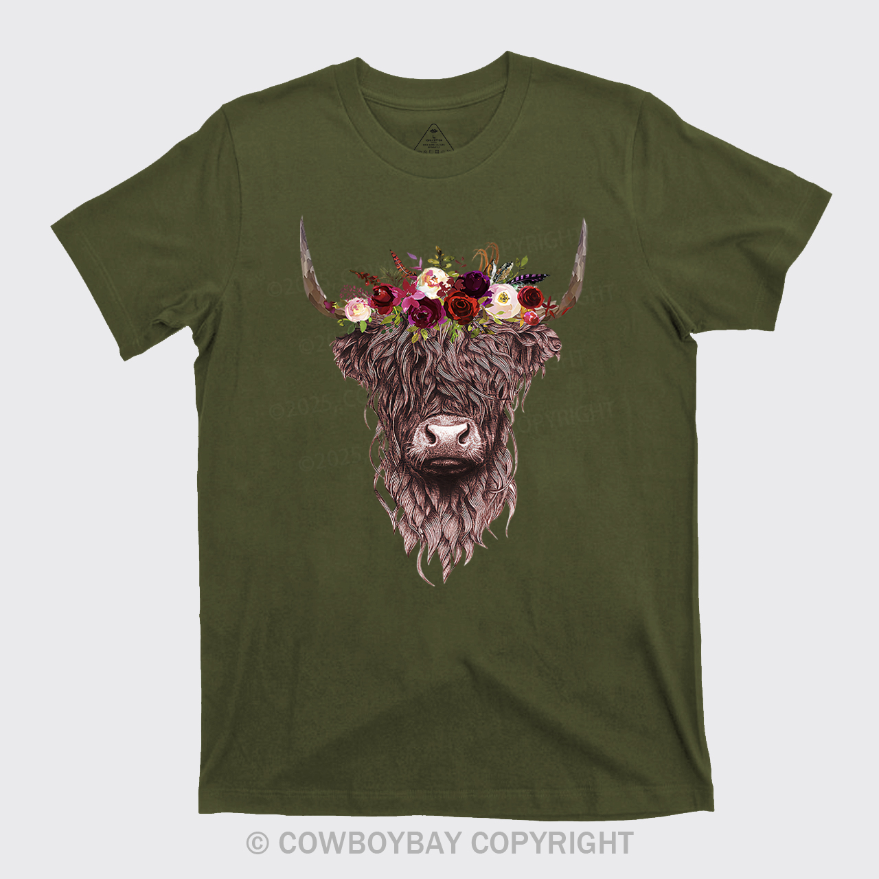 Highland Cow Farm Life Rodeo Tees
