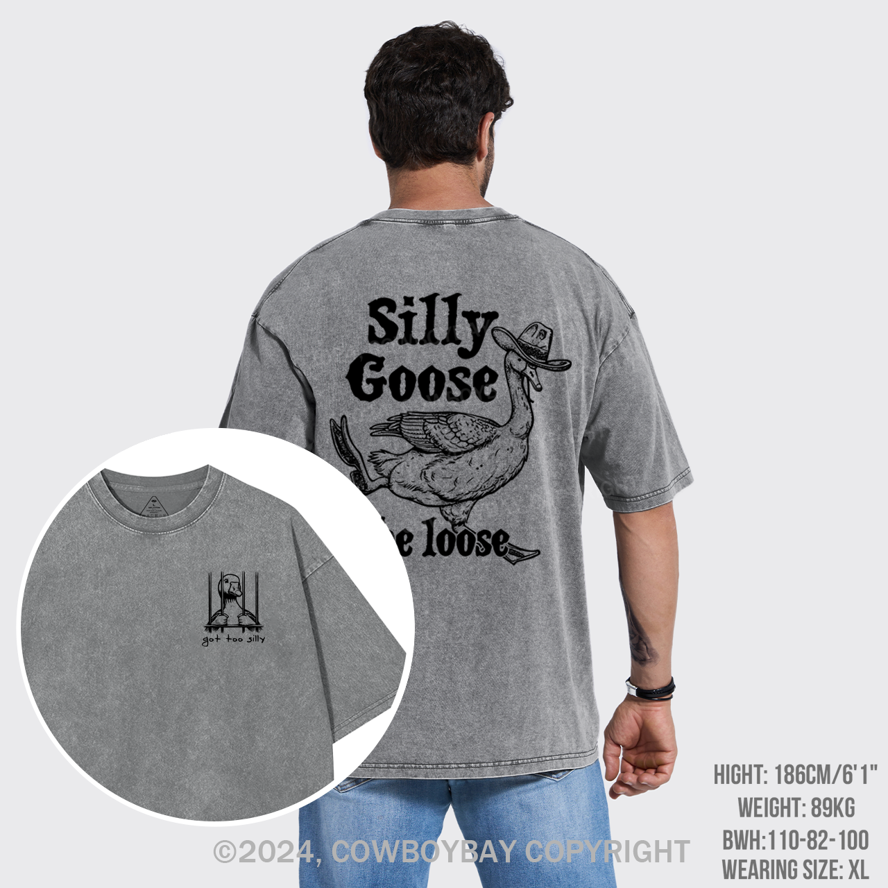 Silly Goose On The Lose Garment-dye Tees