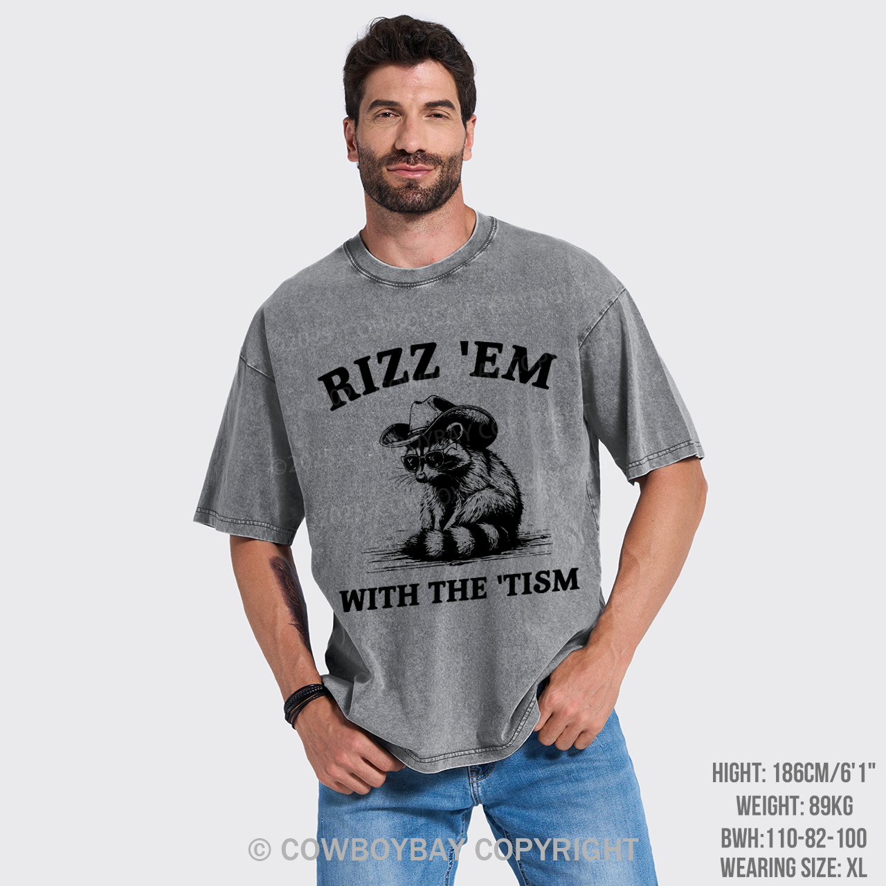 Rizz 'Em With The 'Tism Garment-dye Tees