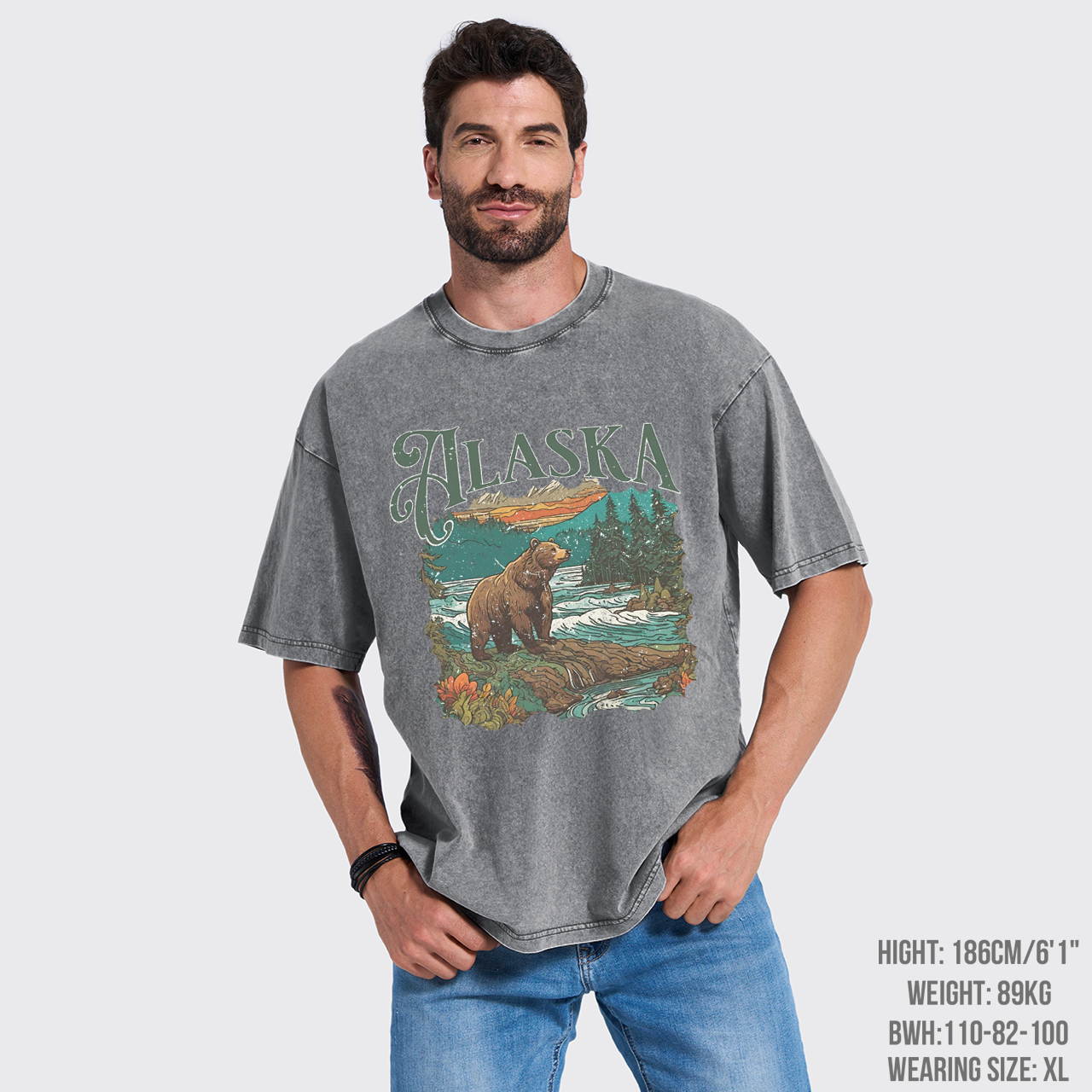 Vintage 90s Alaska Garment-dye Tees