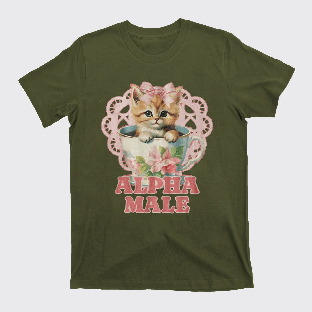 Alpha Male Funny Kitten T-Shirts