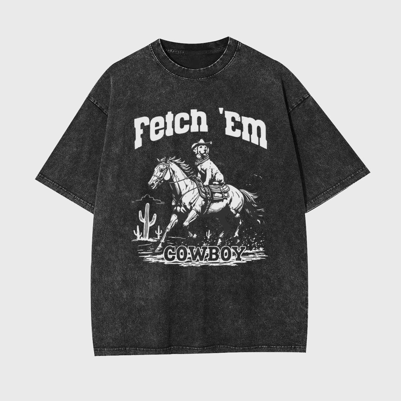 Fetch 'Em Cowboy Garment-dye Tees