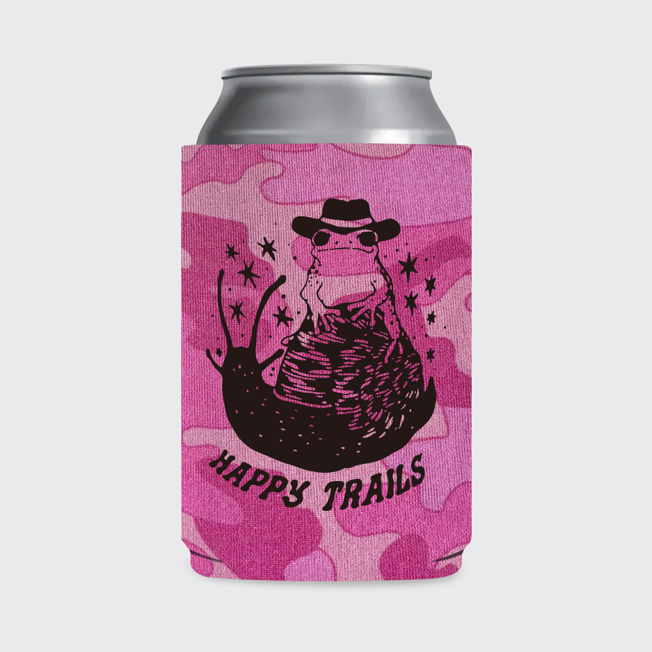 Happy Trails Cowboy Frog Koozie