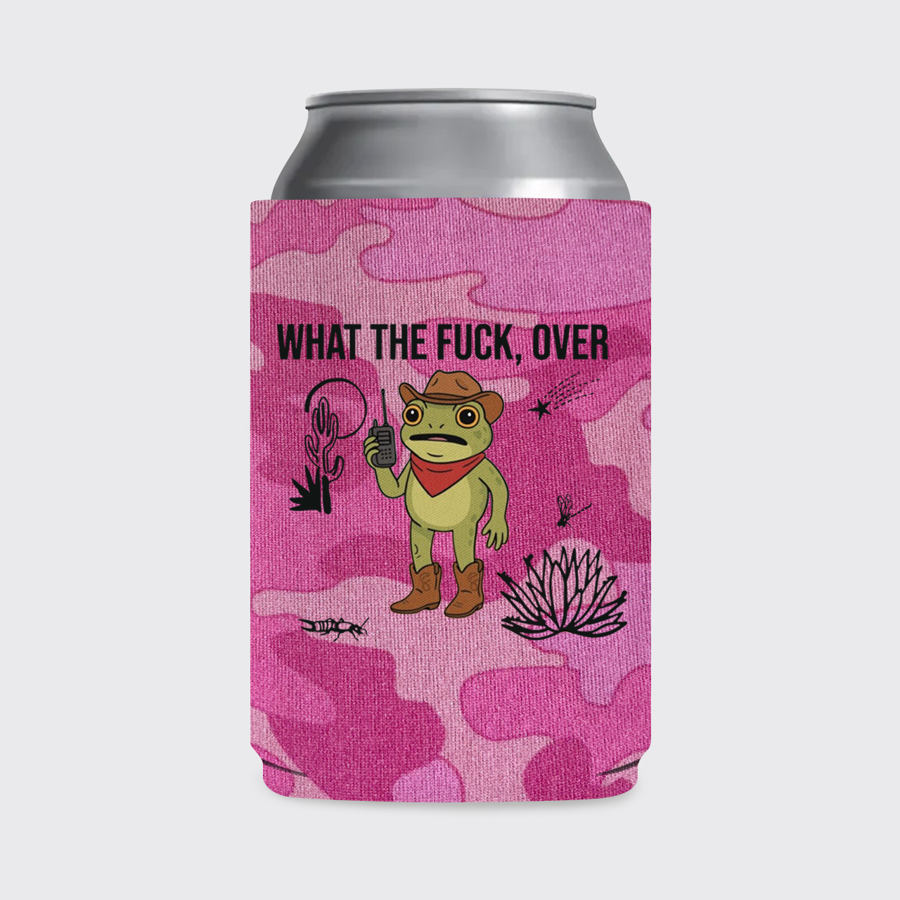 What The Silly Frog Over Koozie