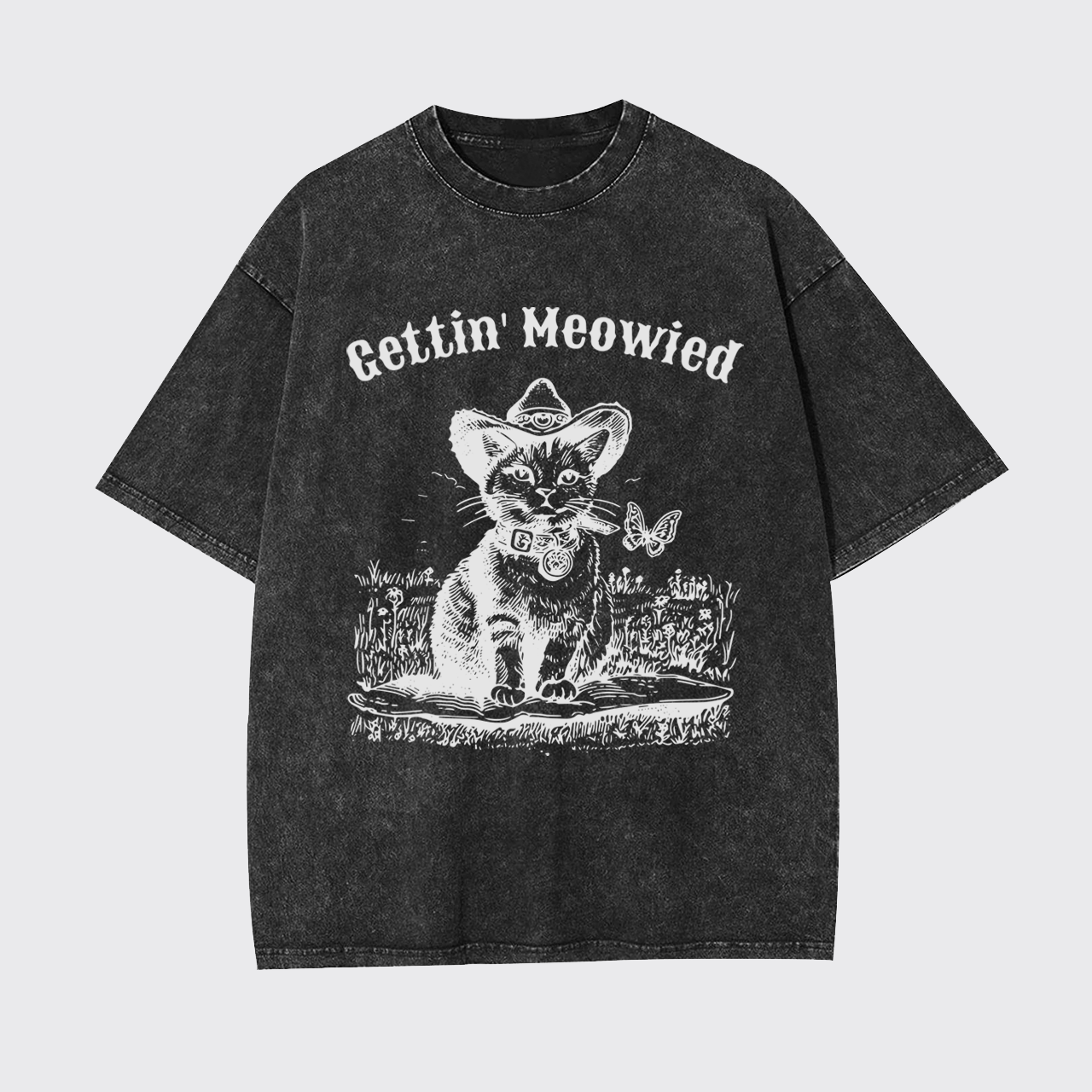 Gettin' Meowied Garment-dye Tees