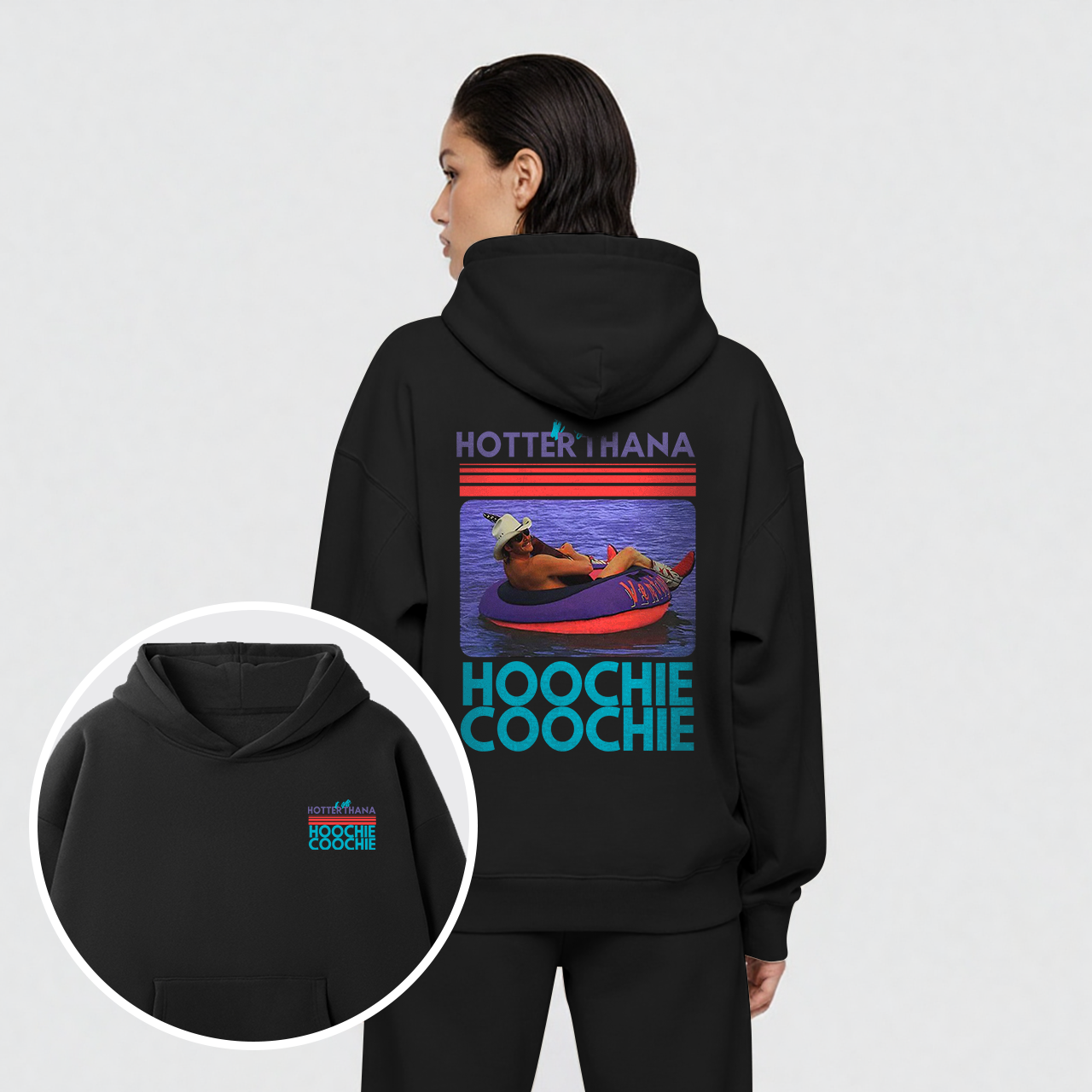 90s Country Music Fleece Hoodie Set