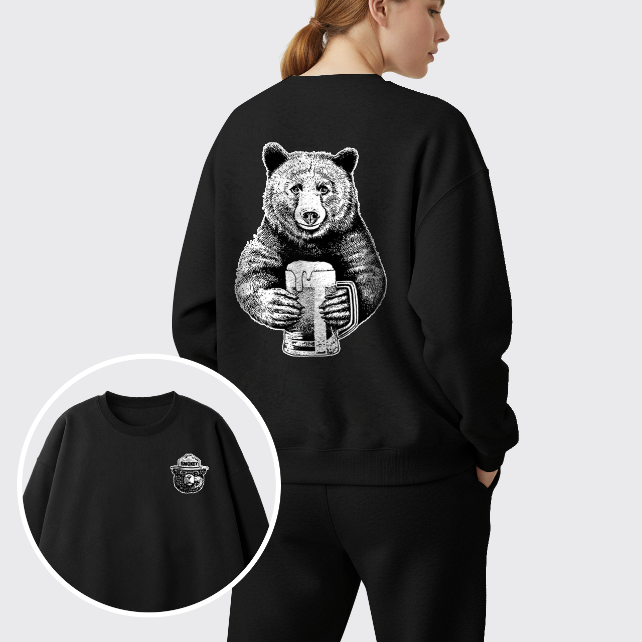 Smokey The Bear Fleece Sweatshirt