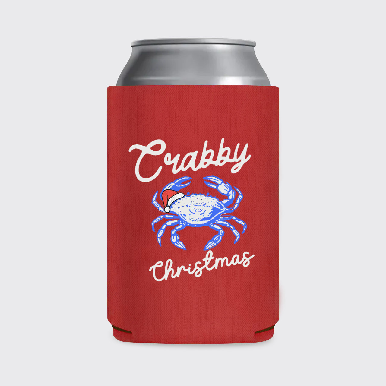 Crabby Christmas Koozie