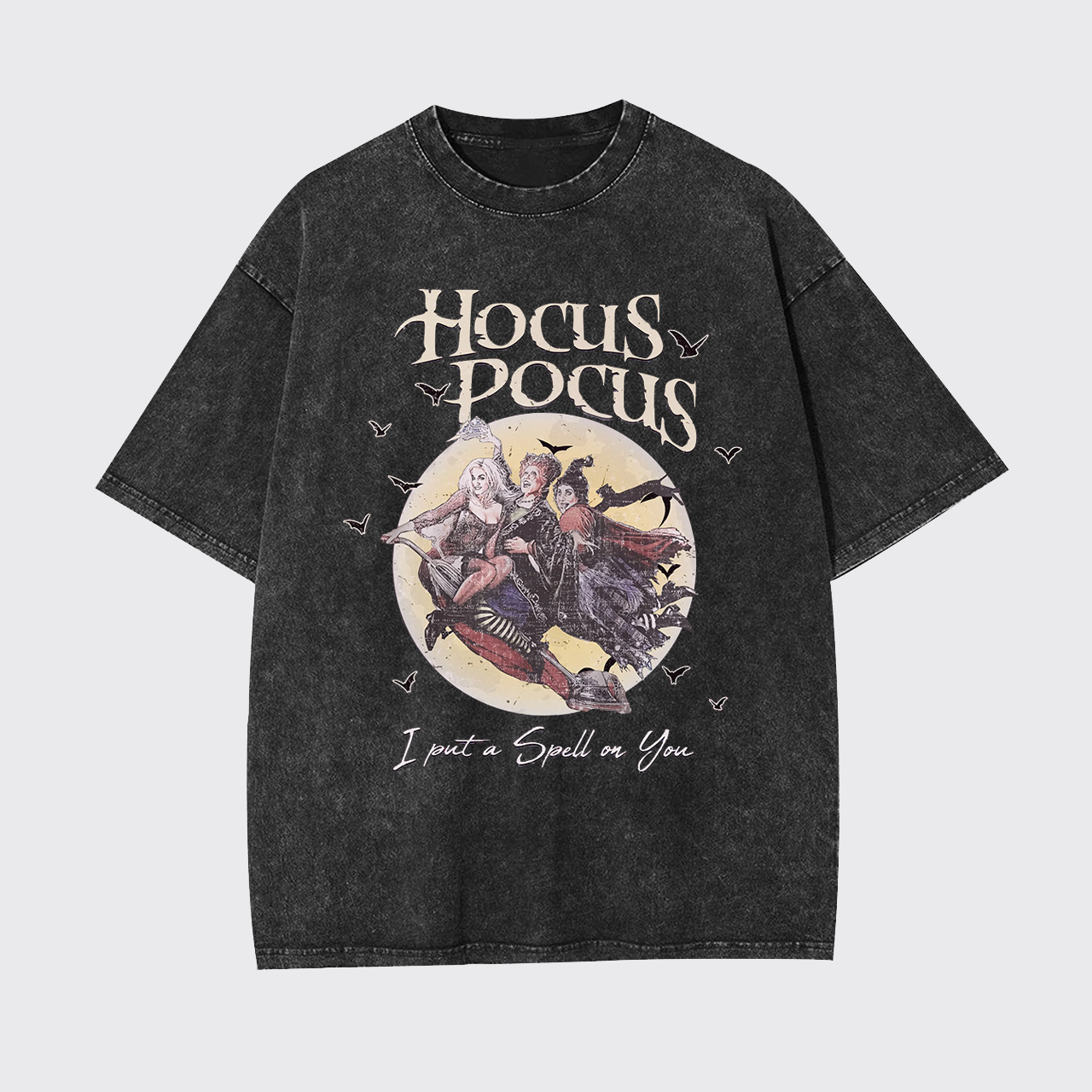 Retro Witch Halloween Garment-dye Tees