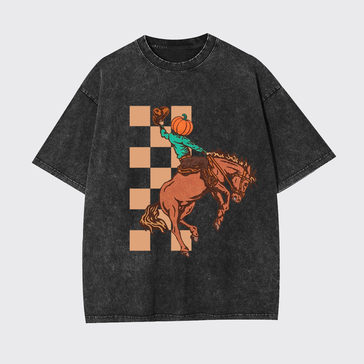 Halloween Cowboy Headless Horseman Garment-dye Tees