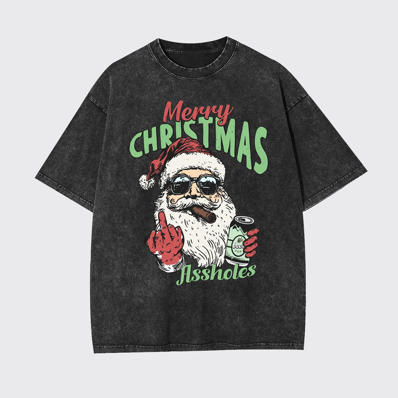 Merry Christmas Assholes Garment-dye Tees