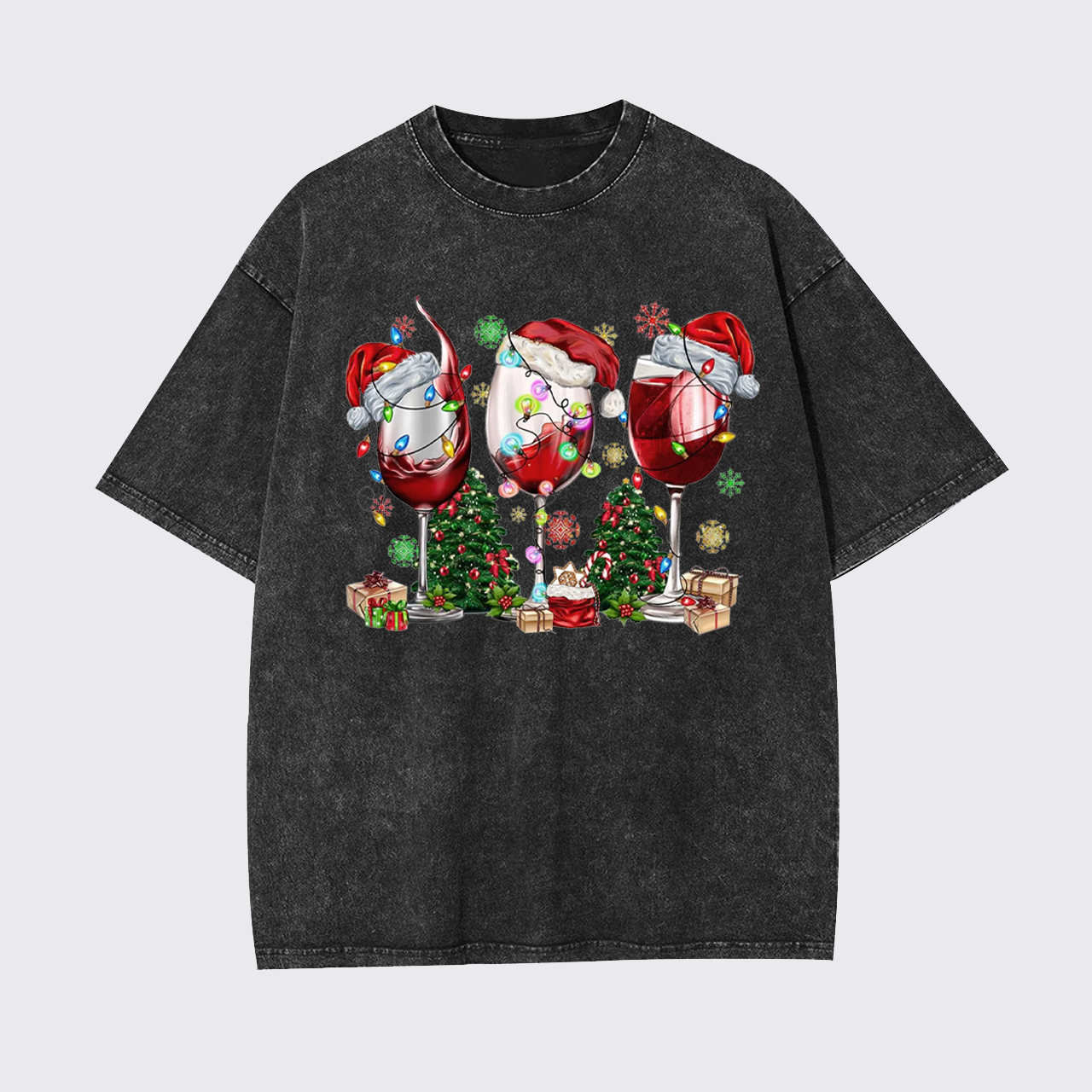 Christmas Wine Garment-dye Tees
