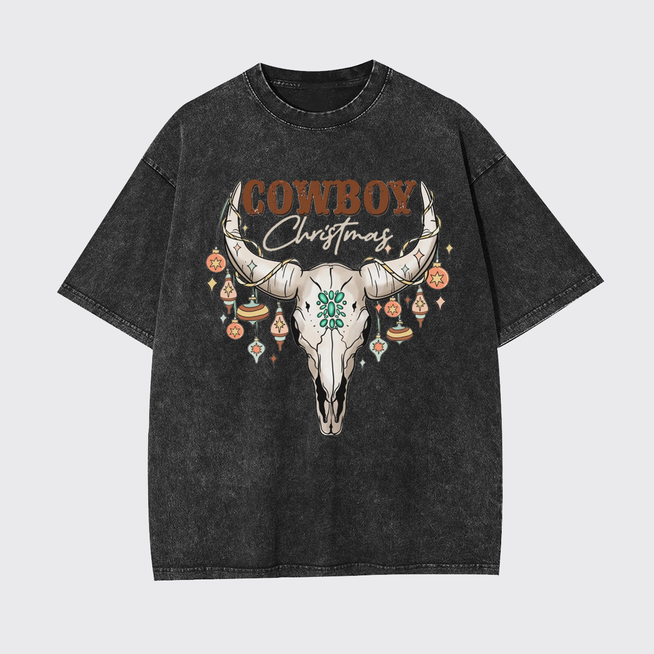 Cowboy Christmas Garment-dye Tees