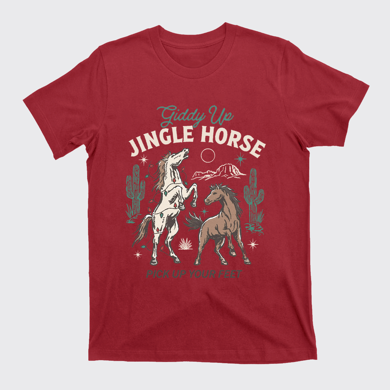 Giddy Up Jingle Horse Christmas T-Shirts