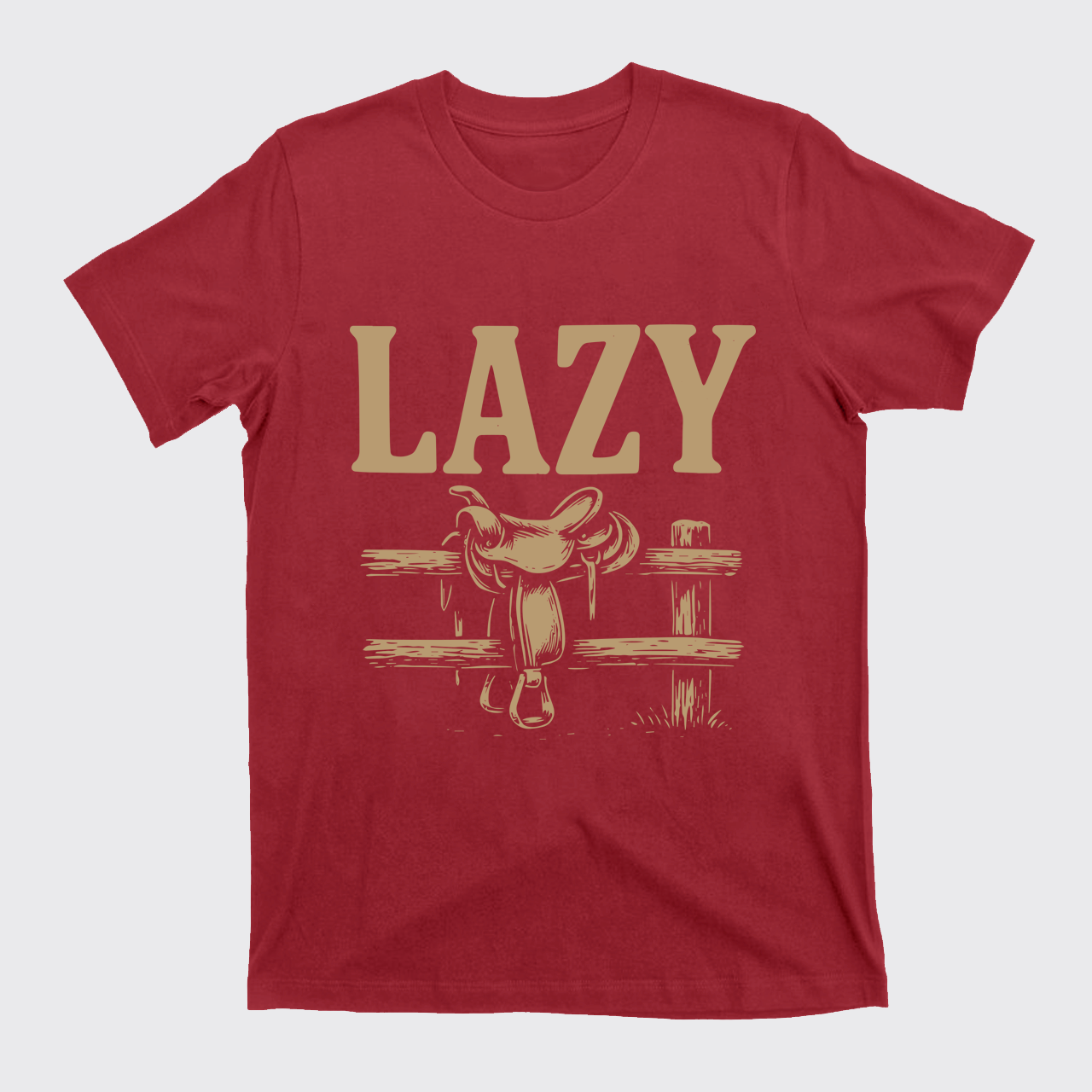 Lazy Cowboy Saddle T-Shirts