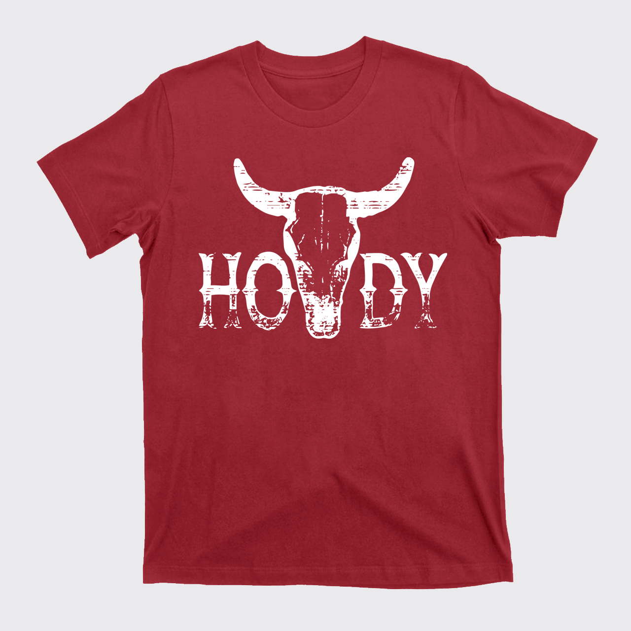 Howdy Western Bull Skull T-Shirts