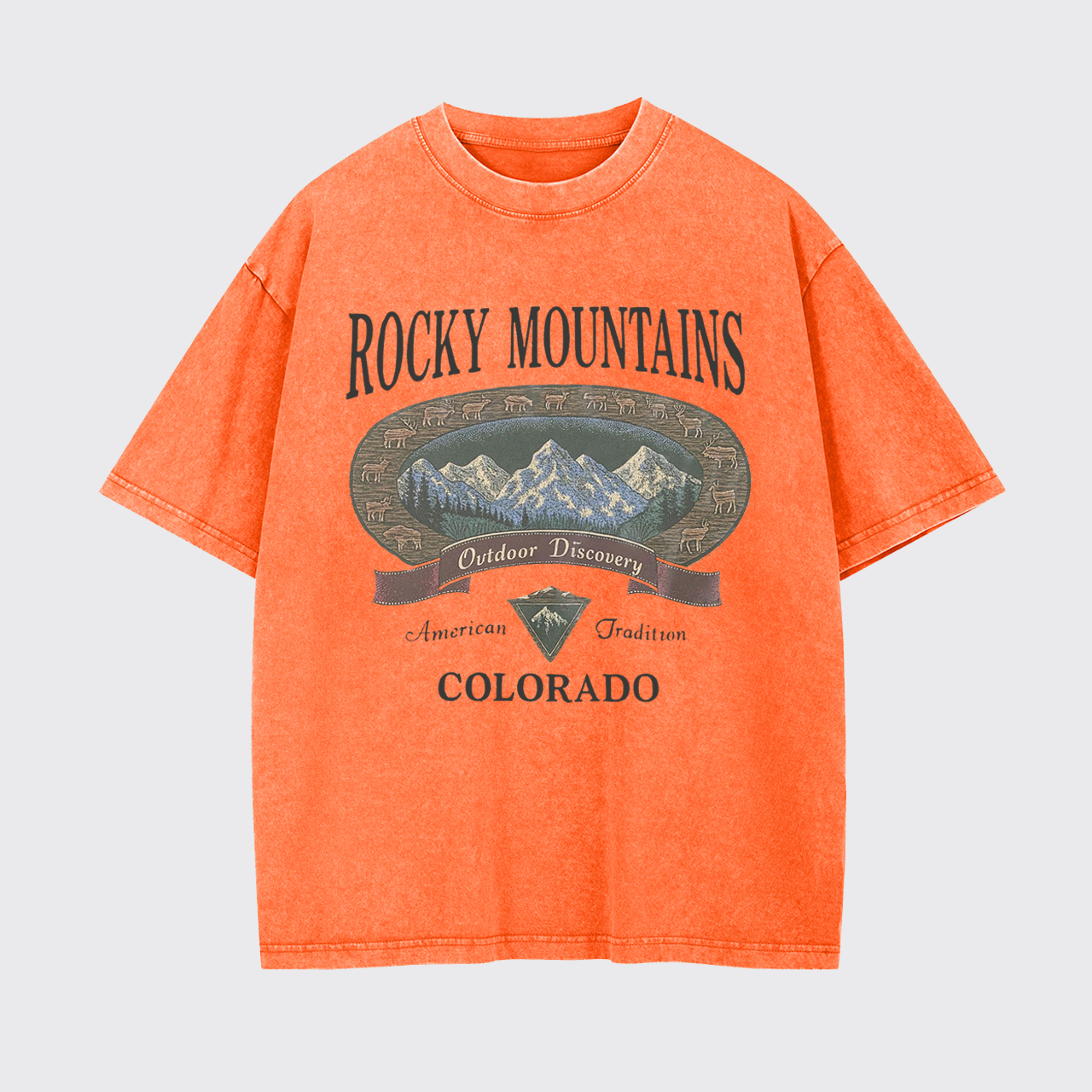 Vintage Rocky Mountains Garment-dye Tees