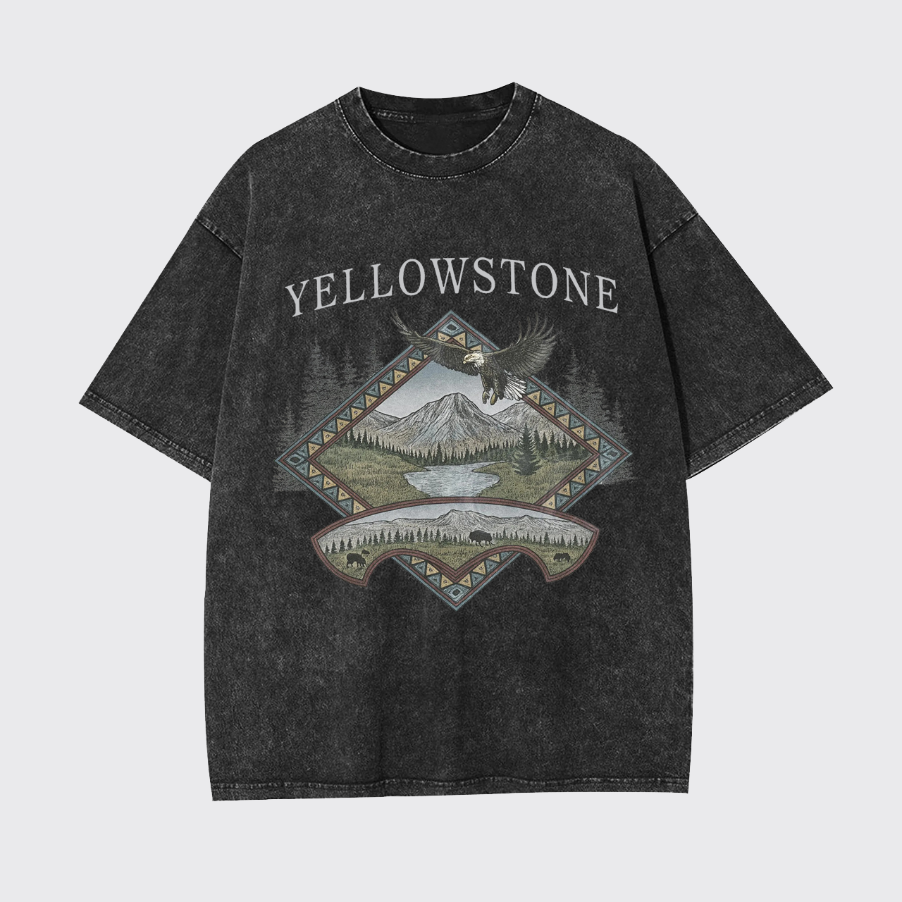 Yellowstone National Park Vintage Garment-dye Tees