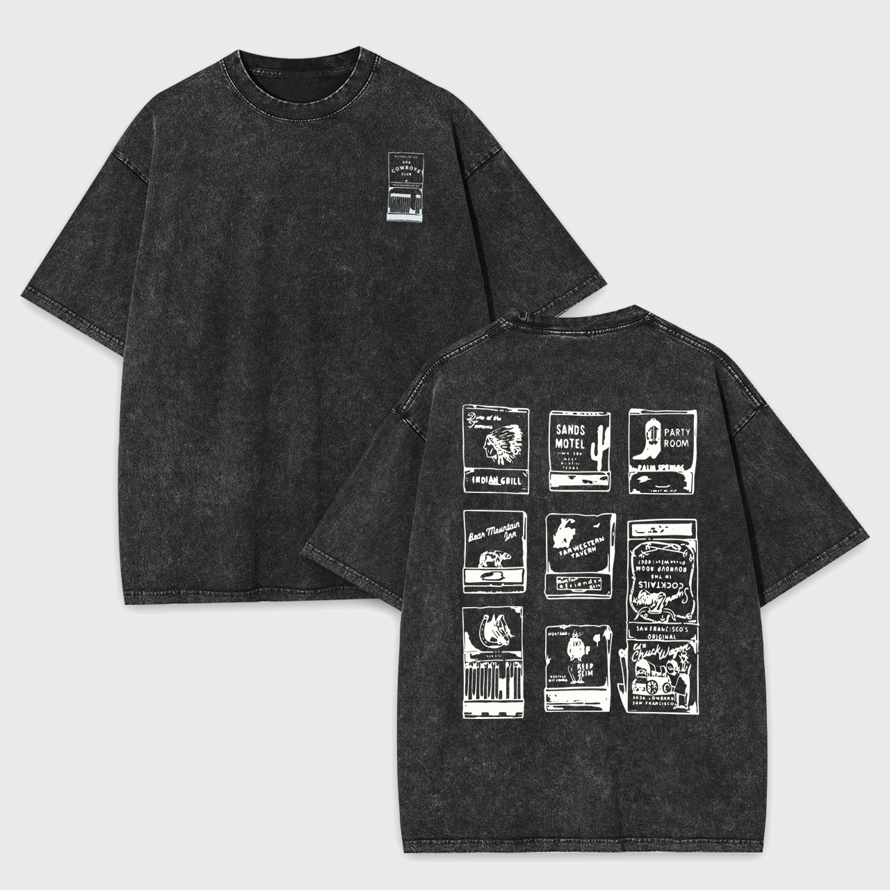 Vintage Sad Cowboys Garment-dye Tees