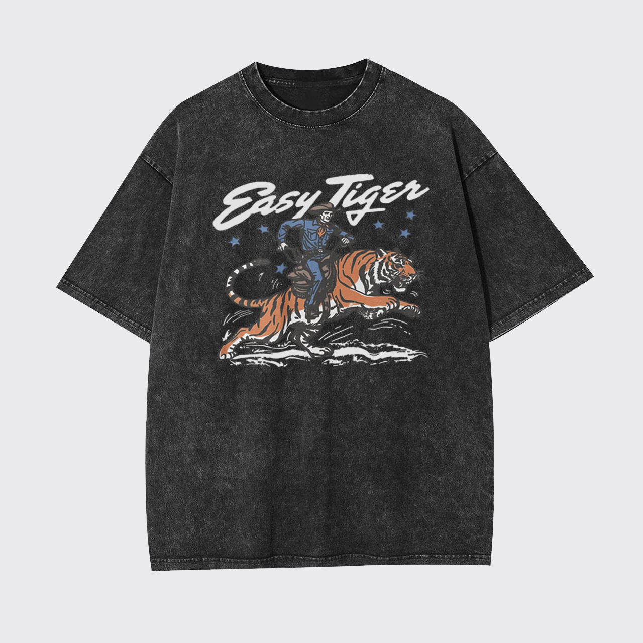 Easy Tiger Retro Cowboy Garment-dye Tees
