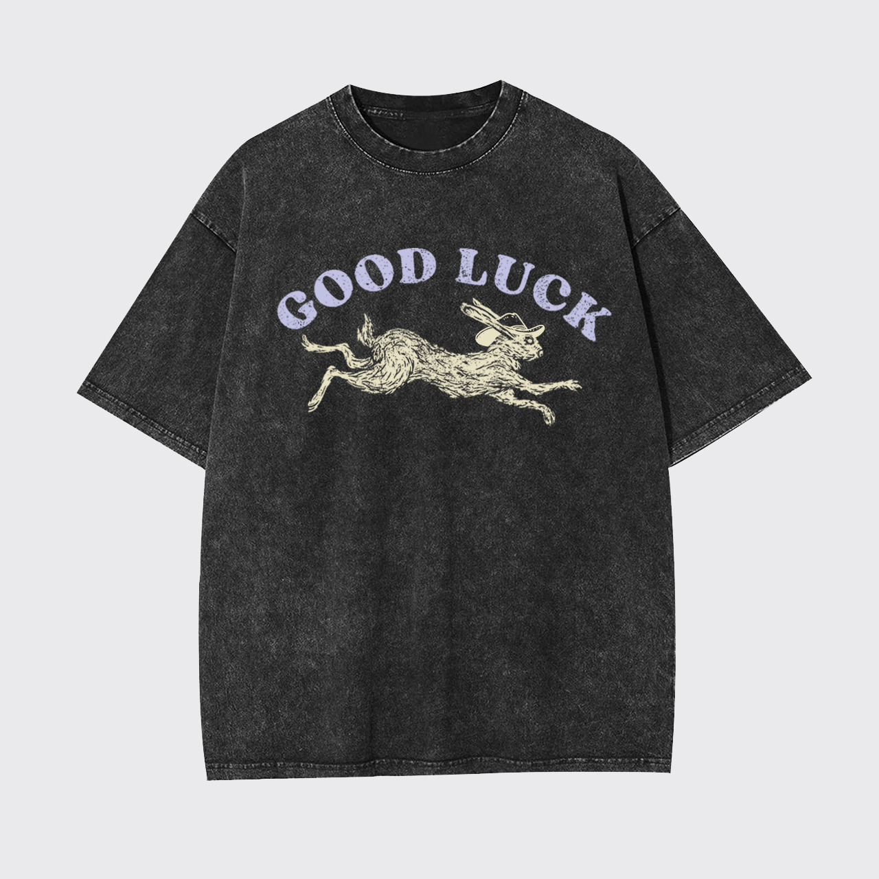 Good Luck Rabbit Garment-dye Tees