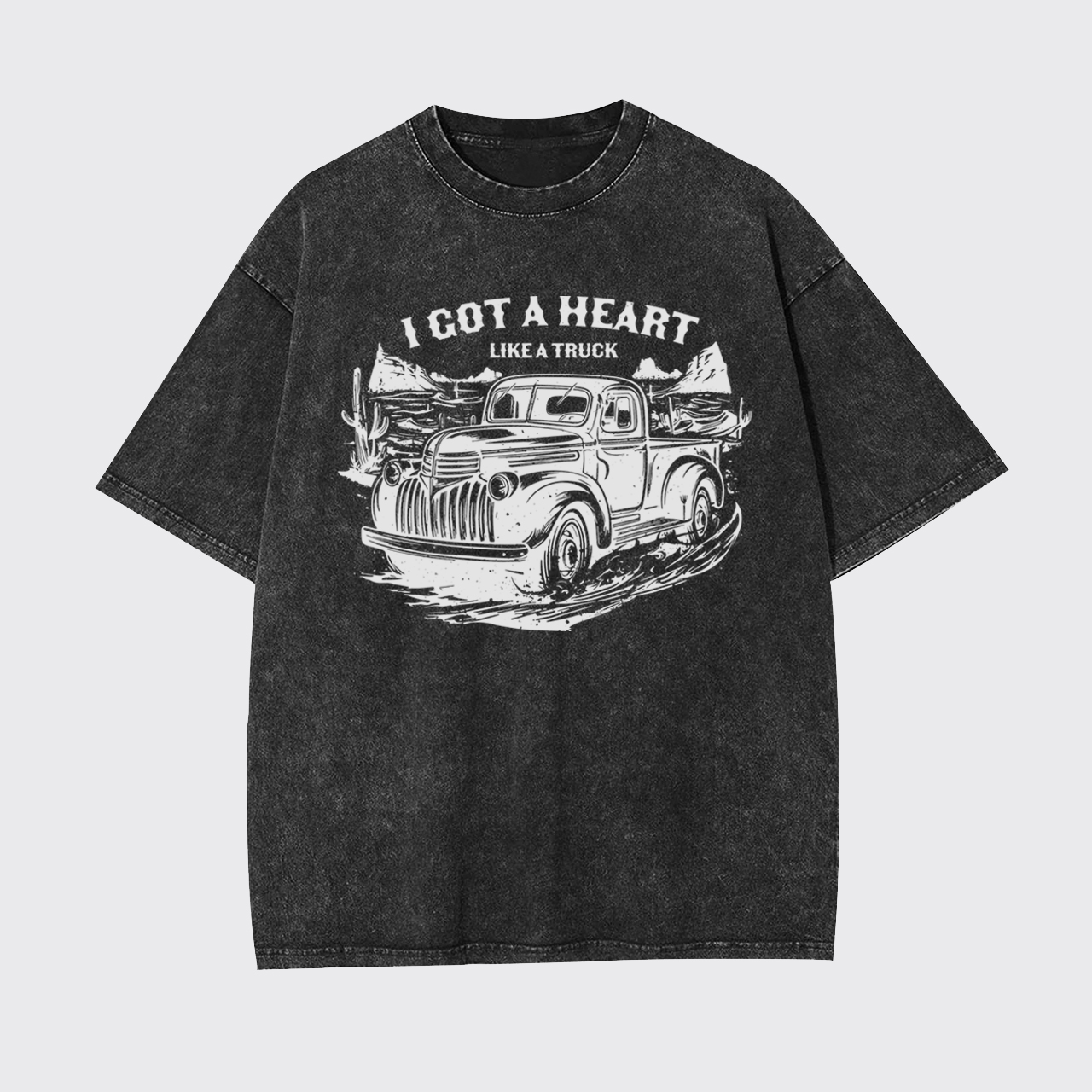 Heart Like A Truck Garment-dye Tees