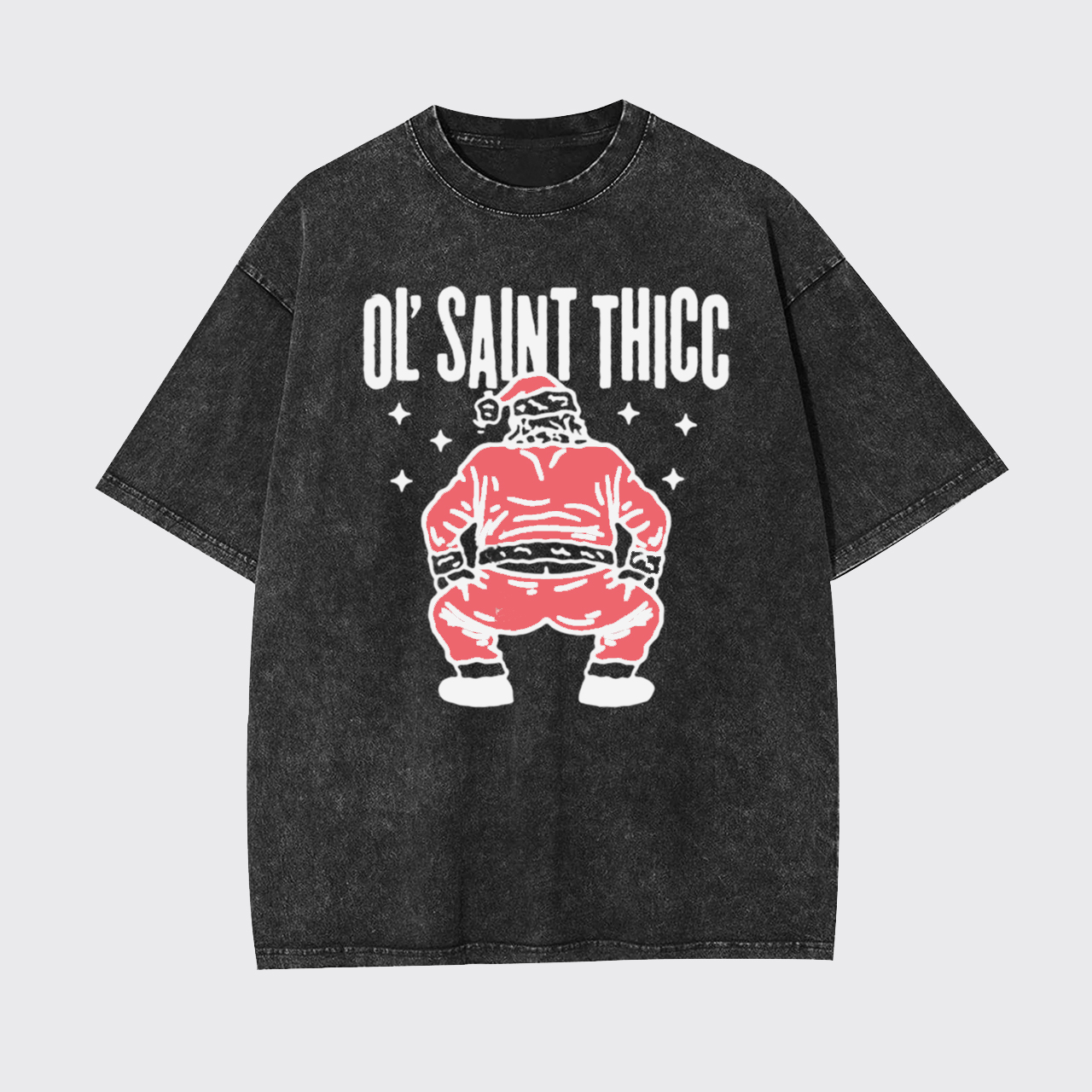 Funny Santa Christmas Garment-dye Tees