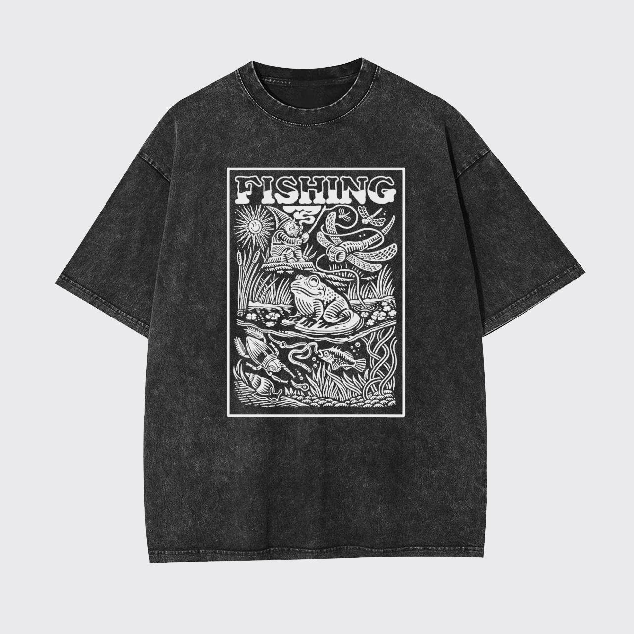 Rustic Fishing Adventure Garment-dye Tees