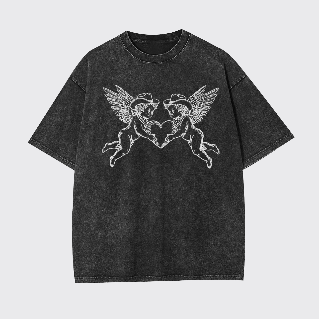 Valentine's Day Angel Garment-dye Tees