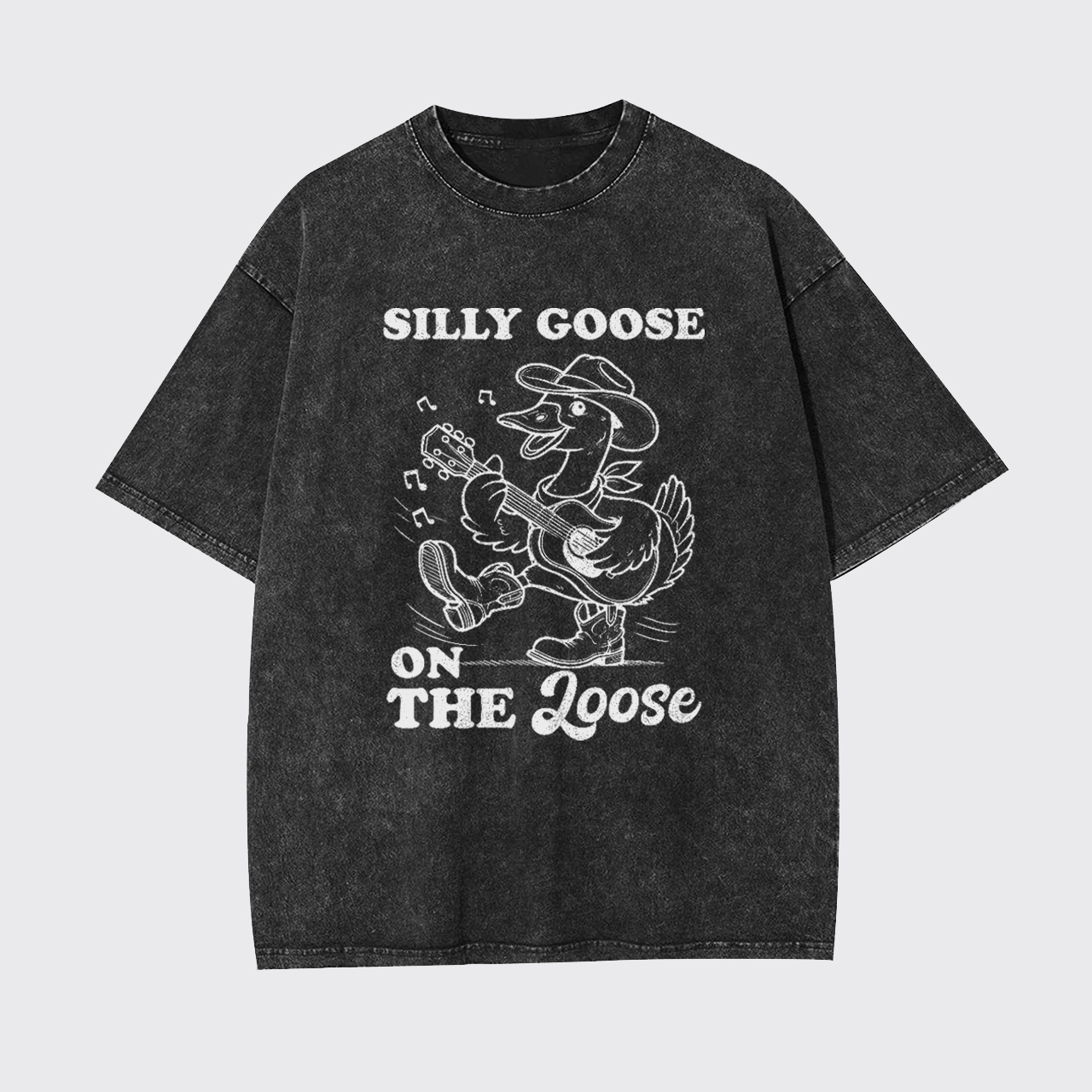Retro Silly Goose Meme Garment-dye Tees