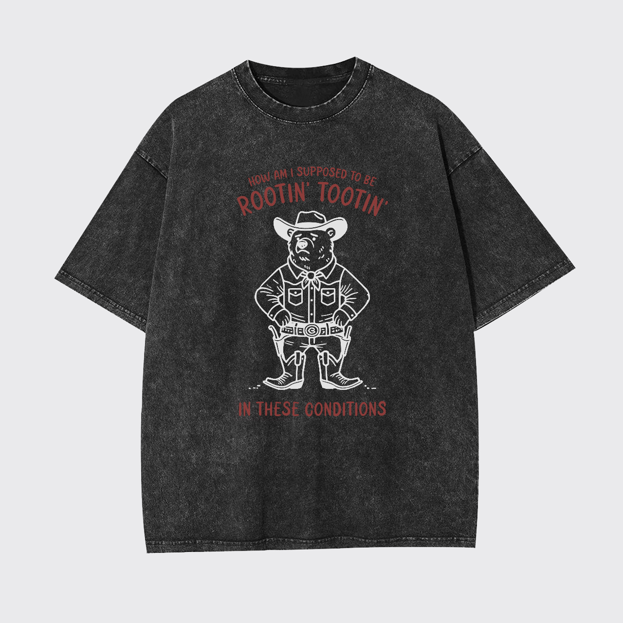 Rootin' Tootin' Cowboy Bear Garment-dye Tees