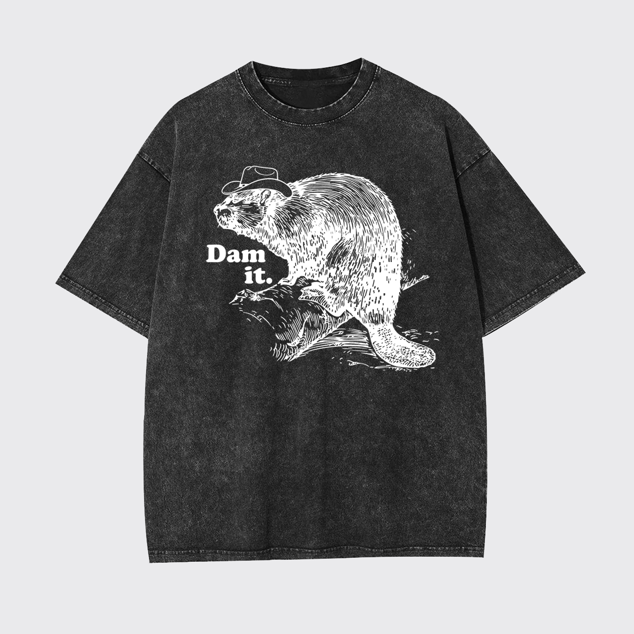 Funny Beaver Dam it Garment-dye Tees