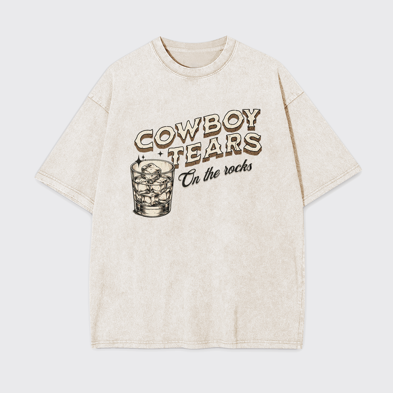 Cowboy Tears On The Rocks Garment-dye Tees