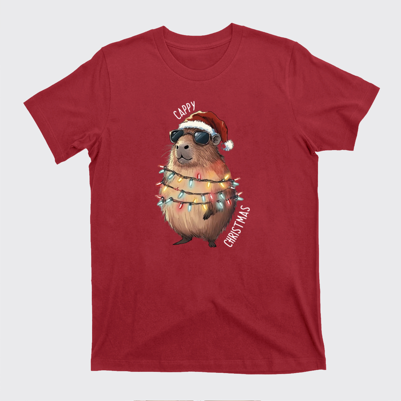 Cappy Christmas Lights T-Shirts