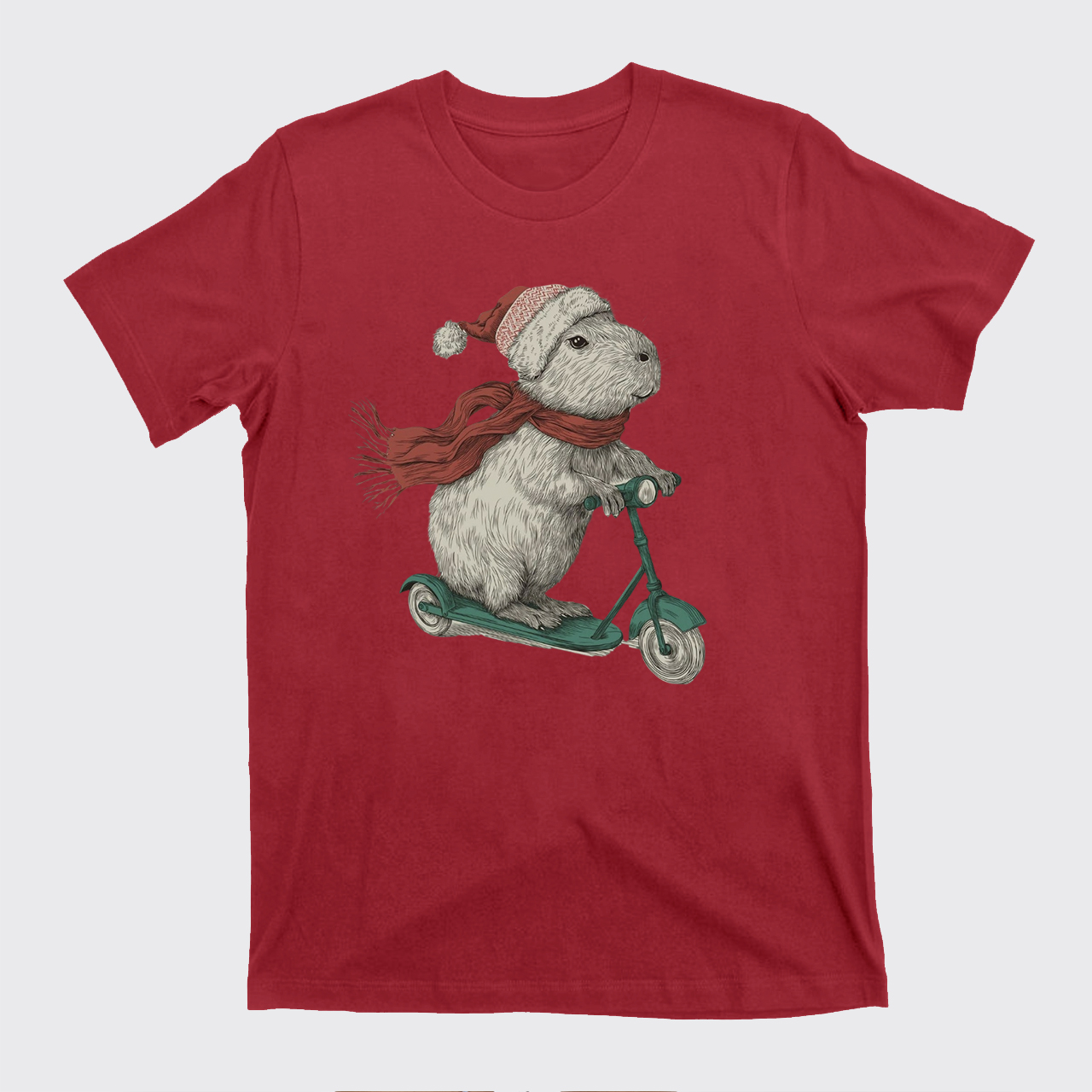 Christmas Capybara Funny Holiday T-Shirts