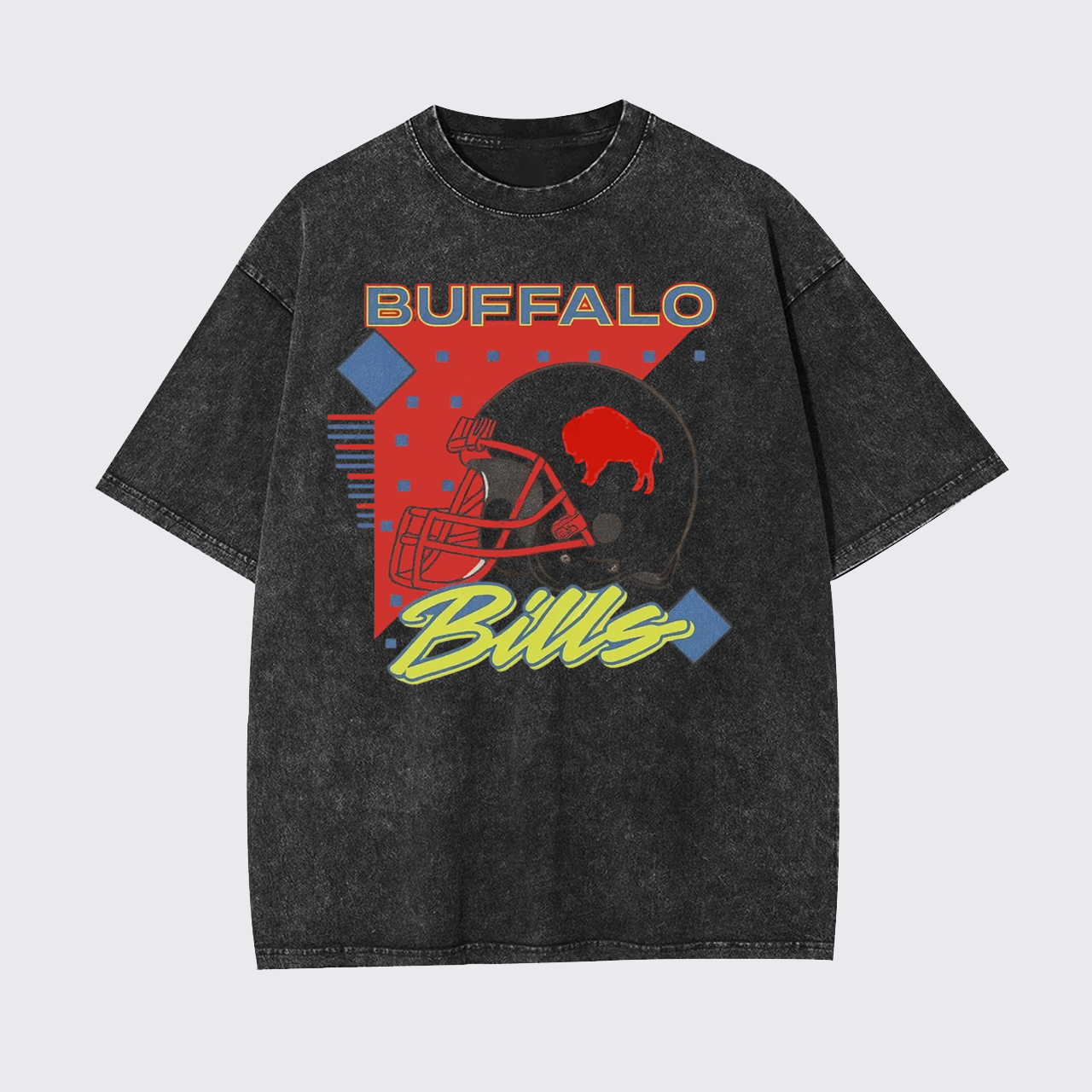 90s Retro Vintage Style Football Garment-dye Tees