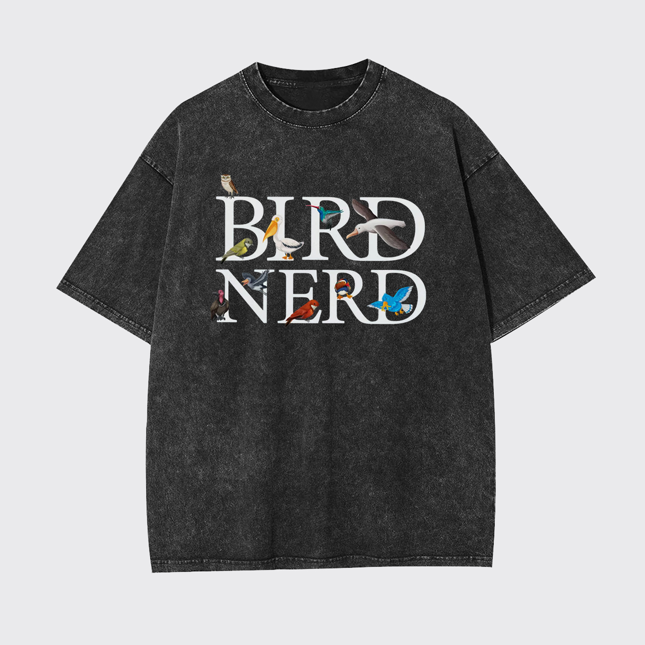 Bird Nerd Bird Watcher Garment-dye Tees