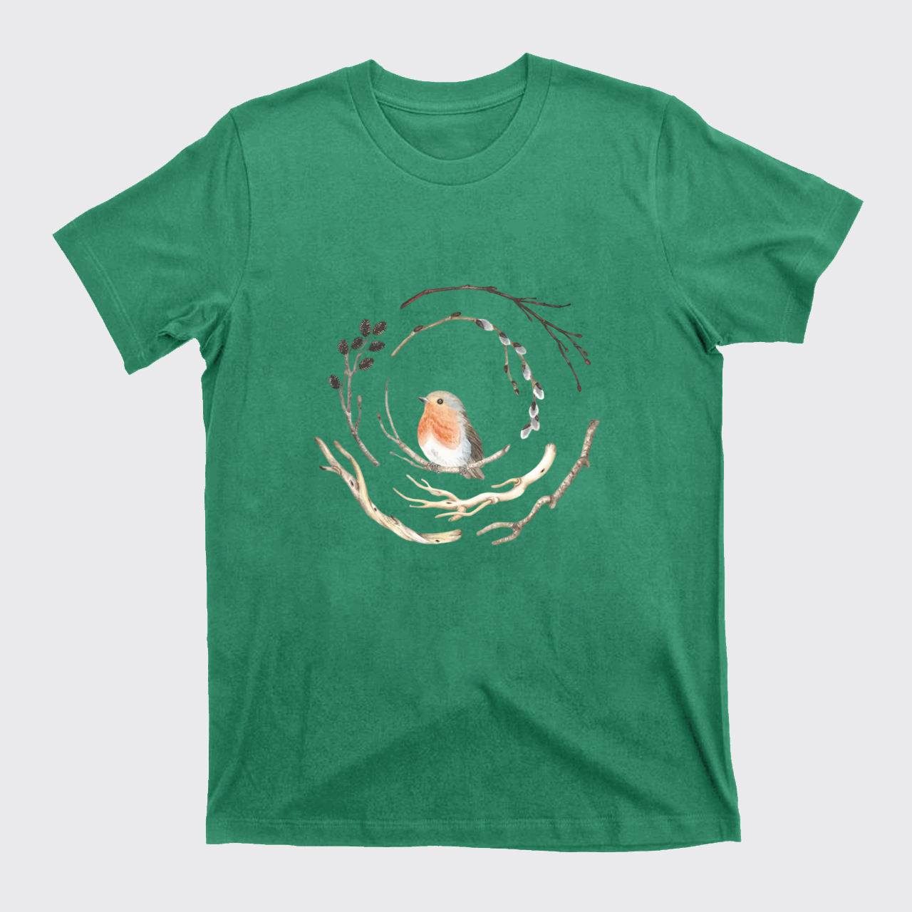 Watercolor Robin Bird T-Shirts