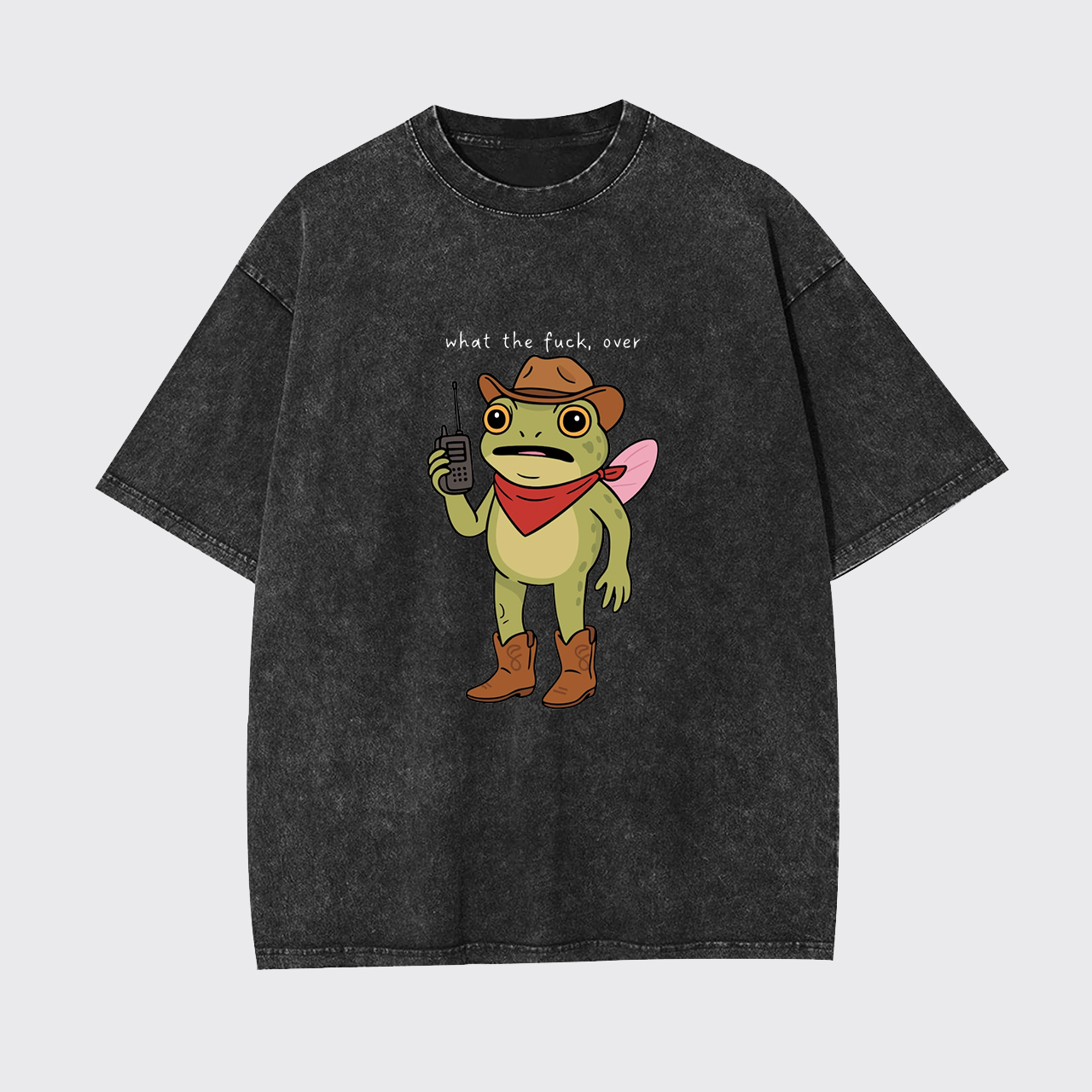 Cowgirl Frog Humor Garment-dye Tees